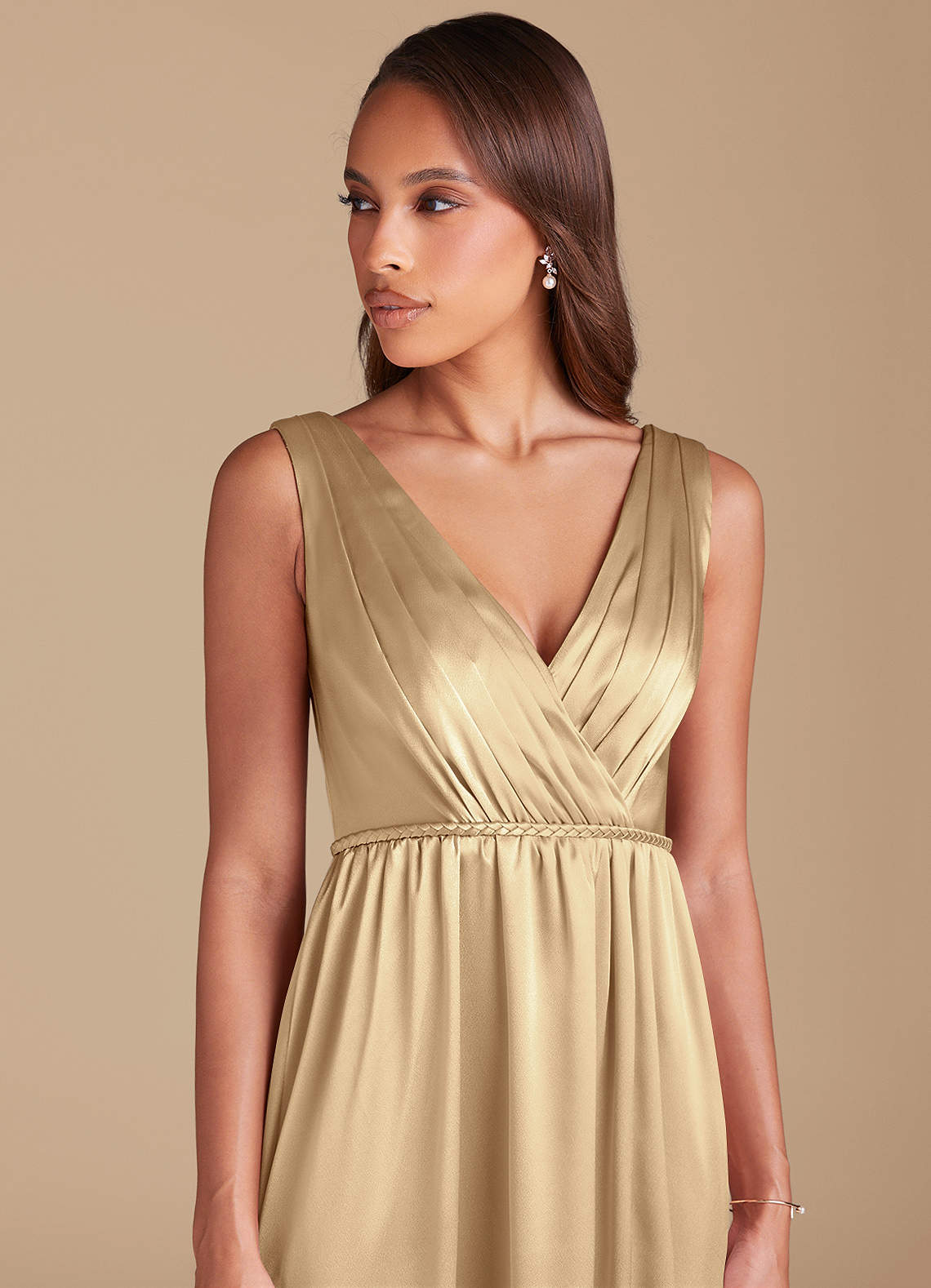 metallic champagne bridesmaid dresses Neutral Champagne Bridesmaid Dresses