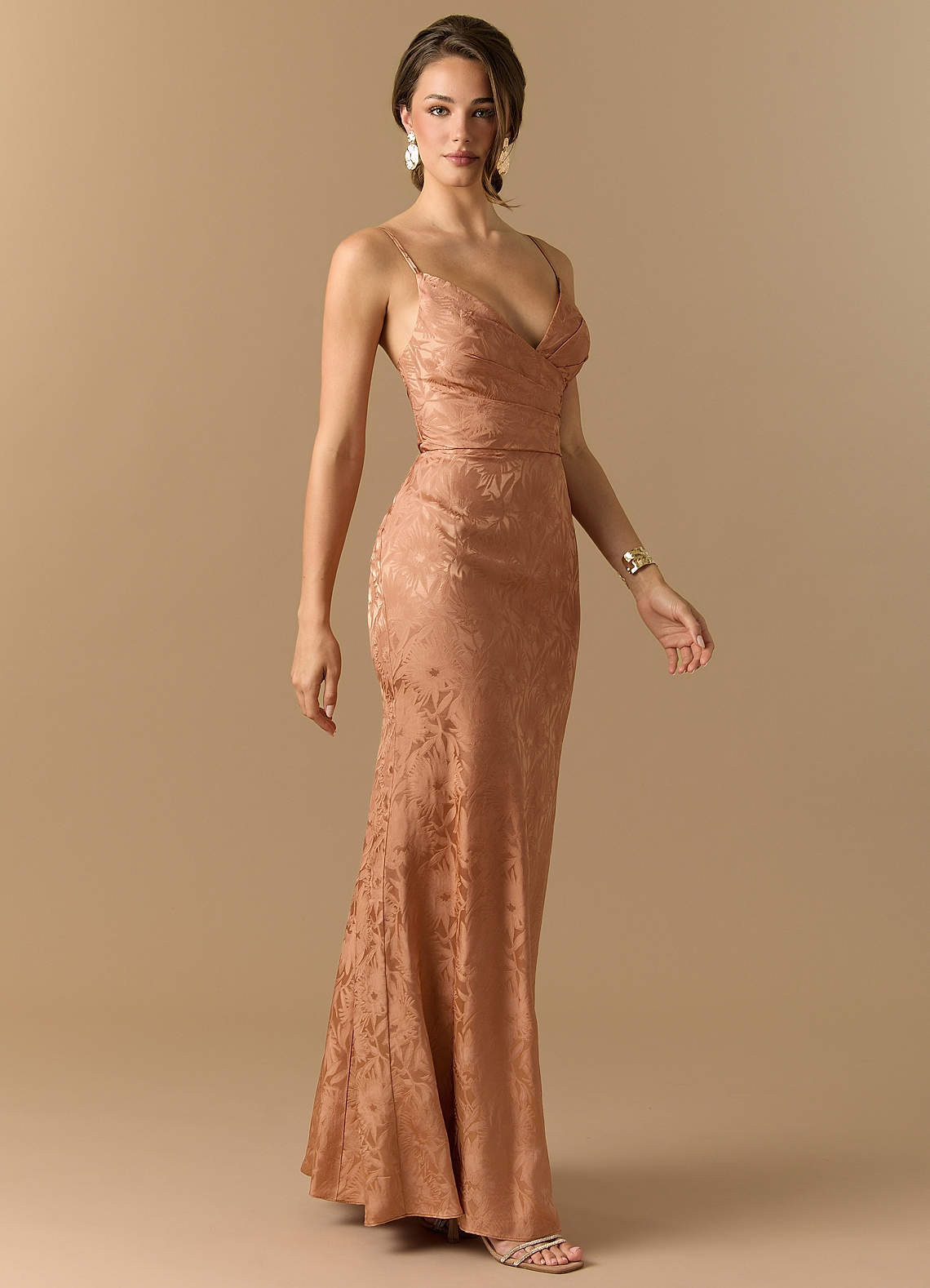 maxi dress pleated Moira Satin Pleated Maxi Dress