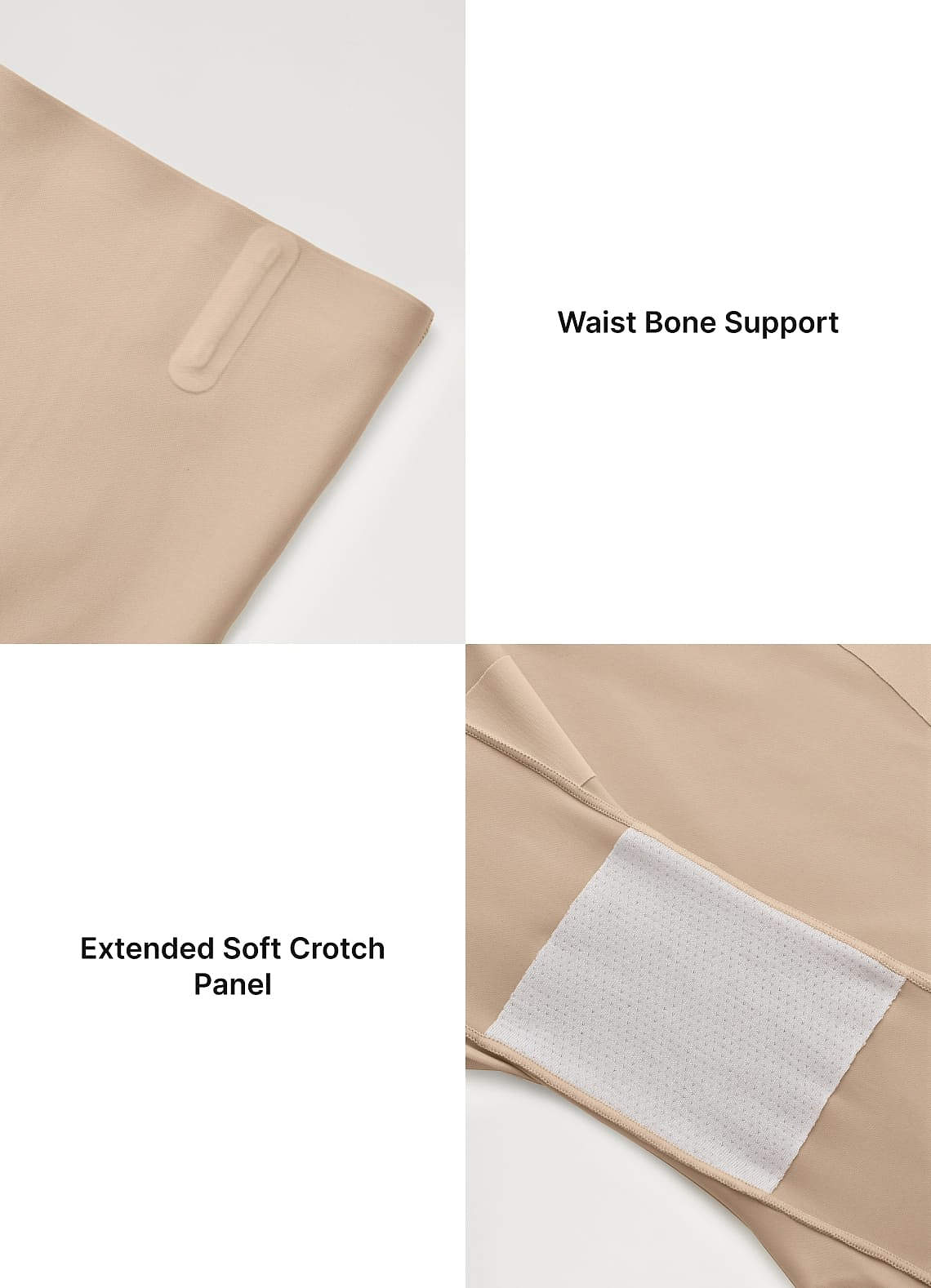 front Wide X-Shaped Tummy Control Ultra-Thin Shapewear Shorts