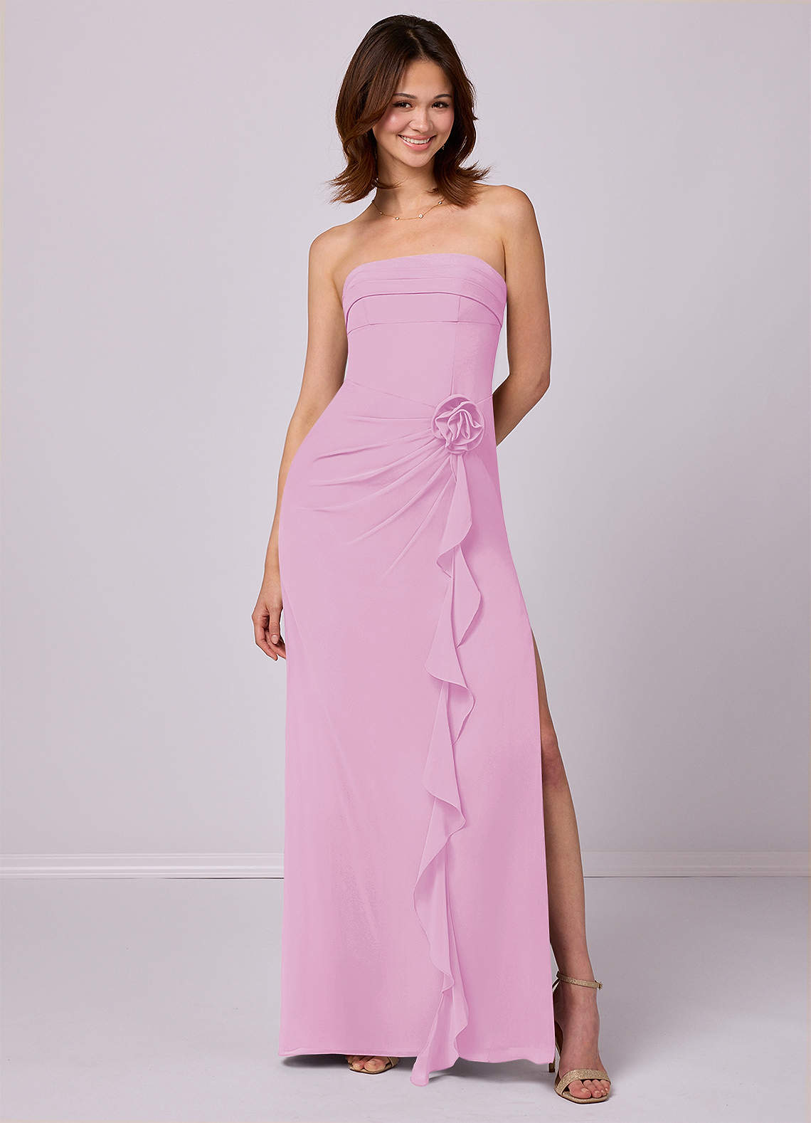 barbie pink strapless dress Barbie Pink Strapless Gown M OMNIA