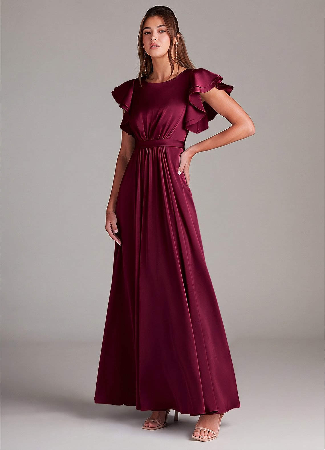 modest plum bridesmaid dresses Azazie Daphne Ready to Ship Burgundy this dress is sure style:B Chiffon bridesmaid similar-items-dresses loveimgs Womens Summer Casual