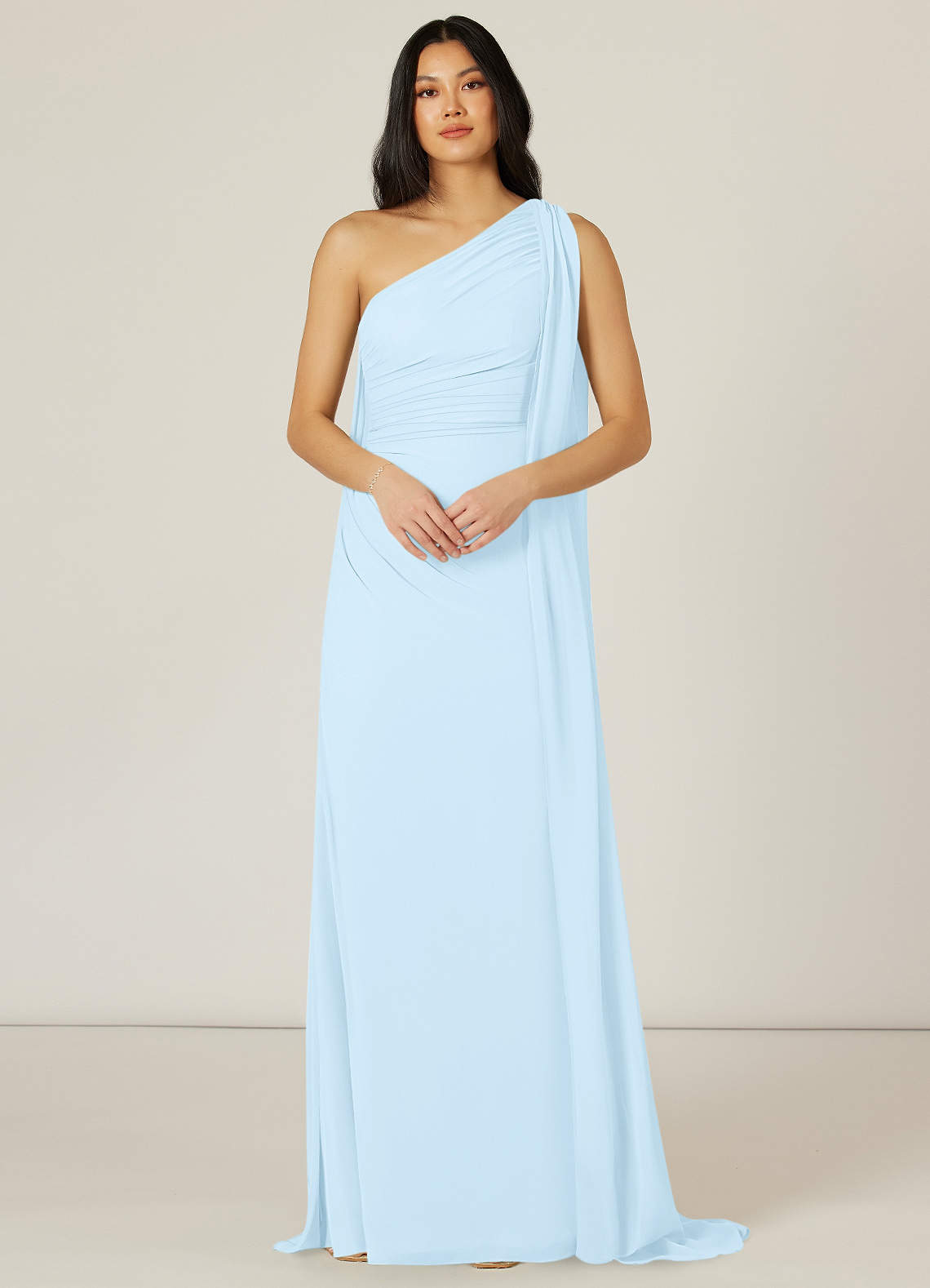 Azazie sky hotsell blue dress