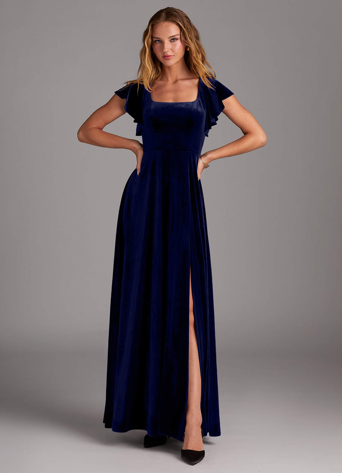 Azazie Bondi Dark Navy Bridesmaid Dresses | Azazie