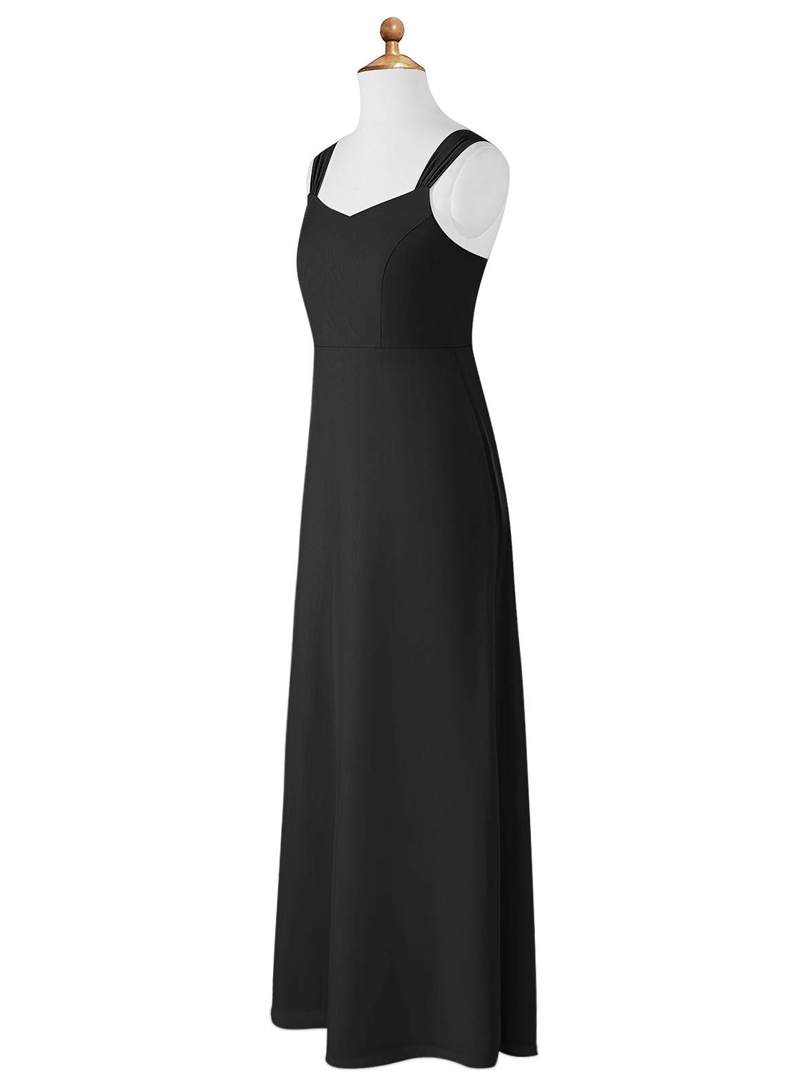 Azazie Denice Junior Ready to Ship Bridesmaid Dress in Black | Azazie