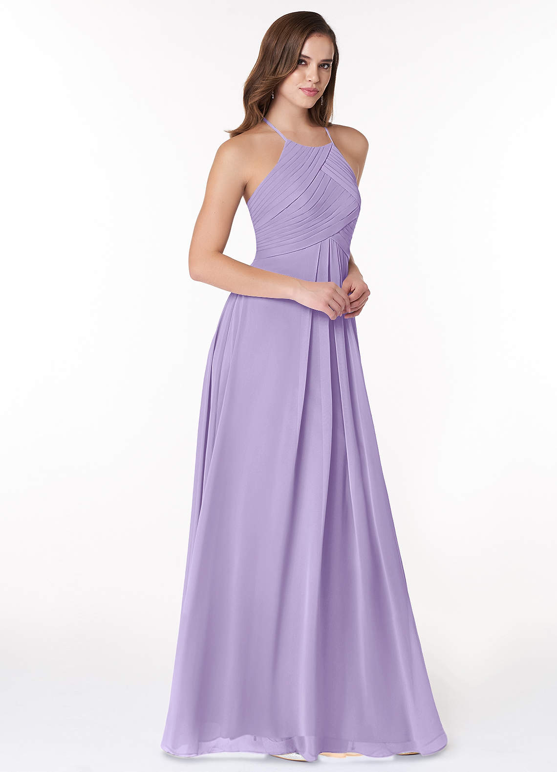 sachin and babi light blue dress H&M Women Purple Pink Chiffon Halter Neck Knee Length Party Dress UK8 main image 0