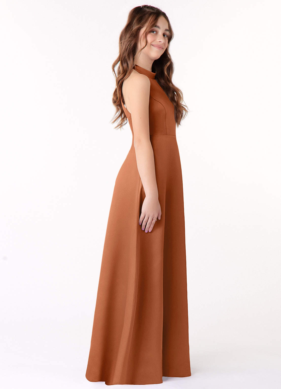 copper junior bridesmaid dresses Bridesmaid Dresses in two styles - Burnished Bronze main image 0