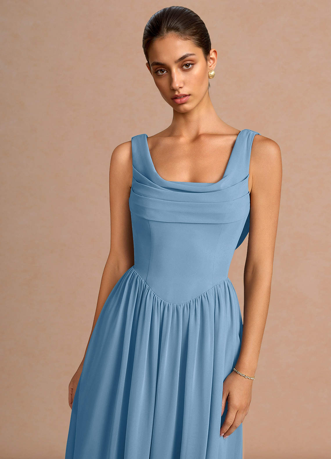steel blue dress midi Novi Steel Blue Midi Dress