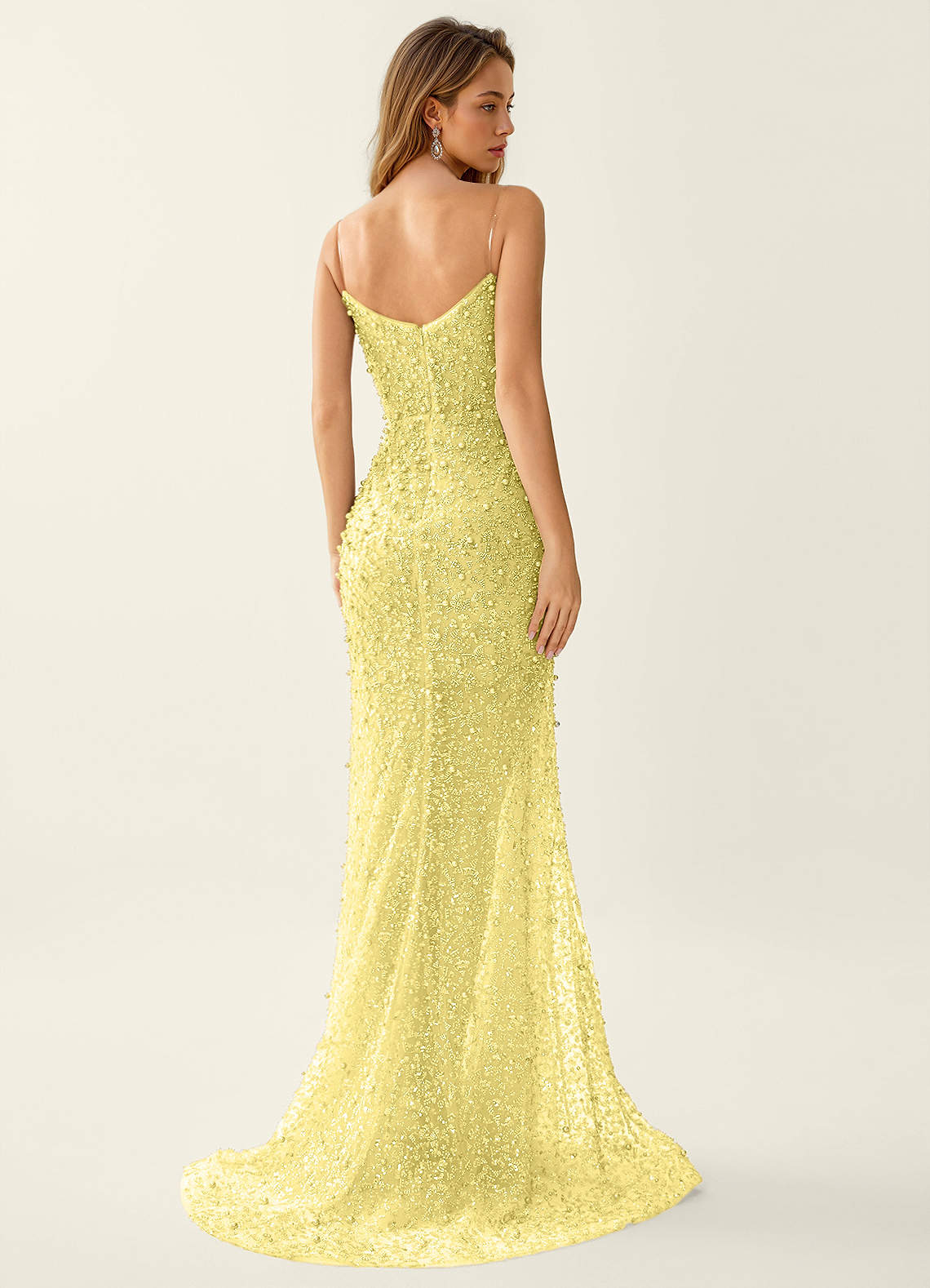 Cerys Yellow Beading Rhinestone Prom Dress | Azazie Cerys Yellow Beading Rhinestone Prom Dress | Azazie