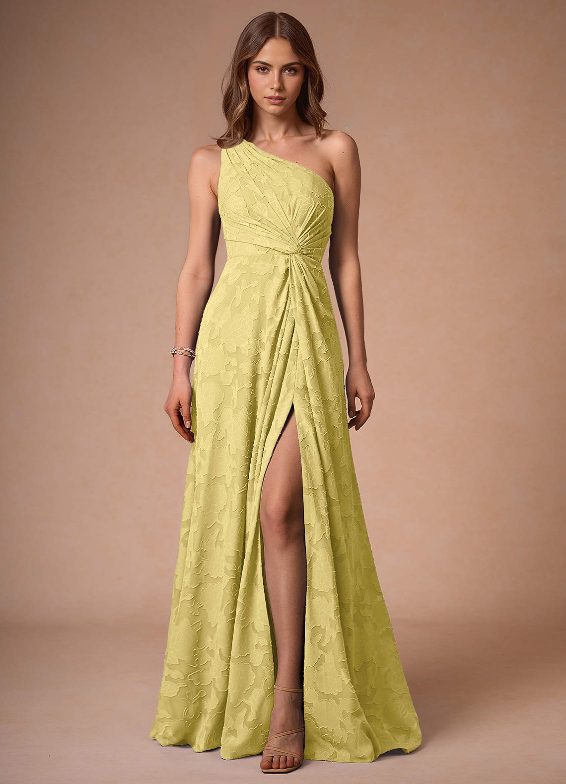 pastel one shoulder dress Jacinta One Shoulder Maxi Dress / Pastel Lemon | MESHKI