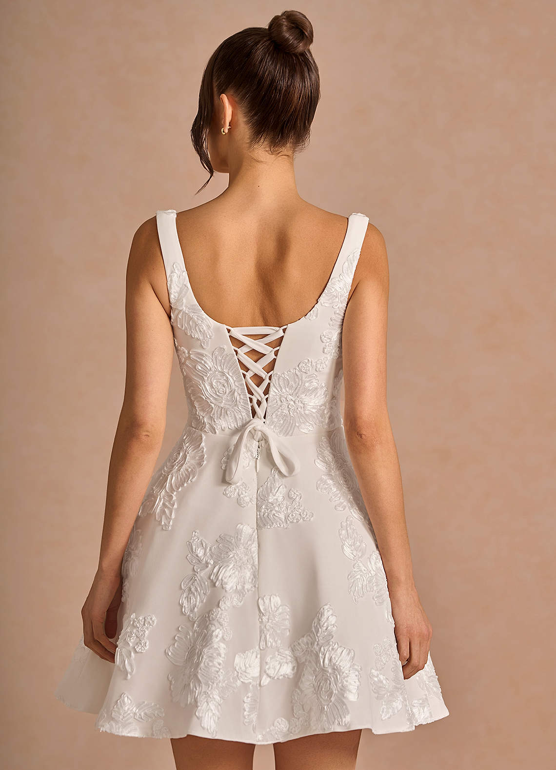Brynn Cloud White Mini Dress image1