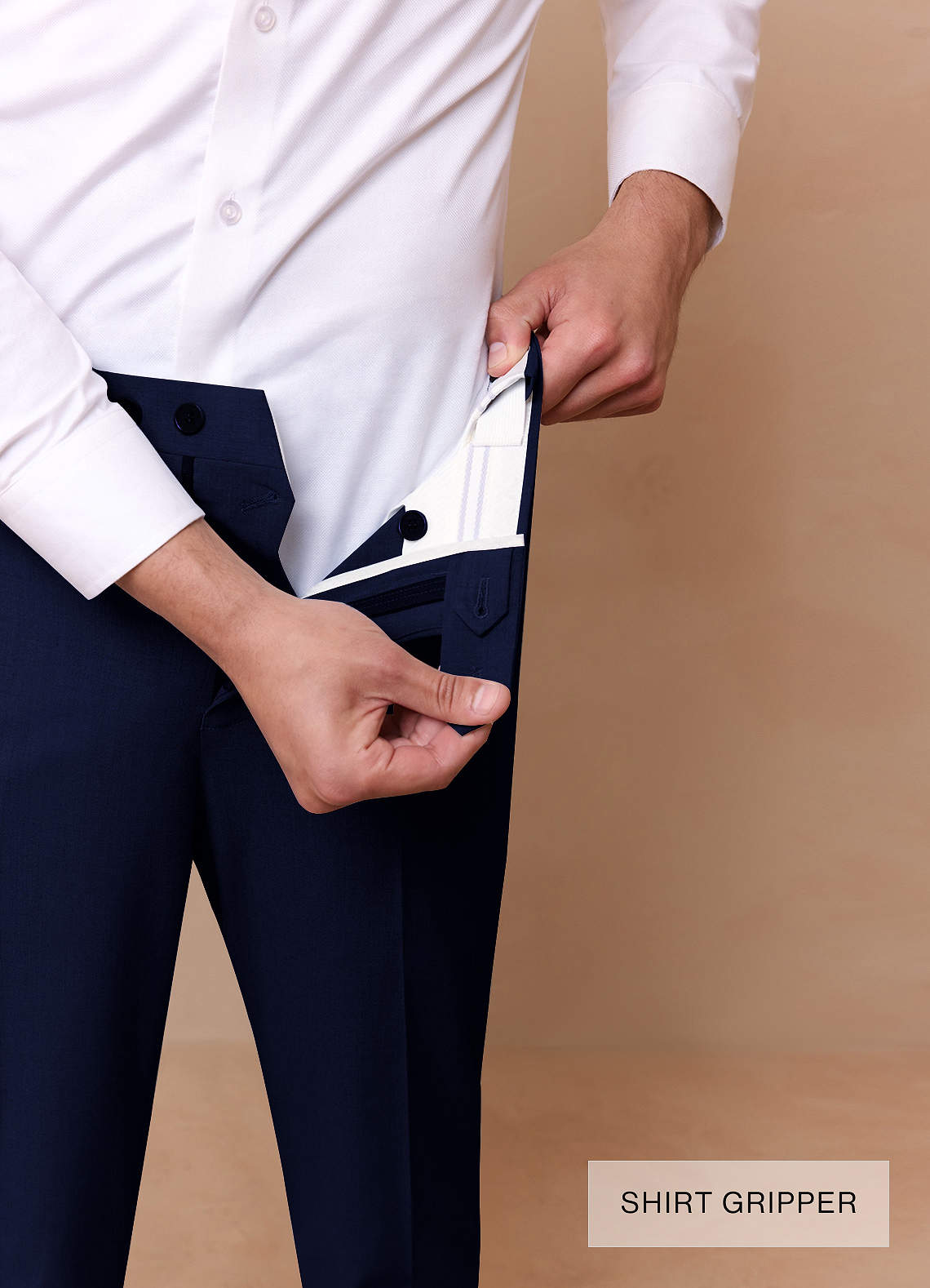 front Savile Blue Wool Blend Suit