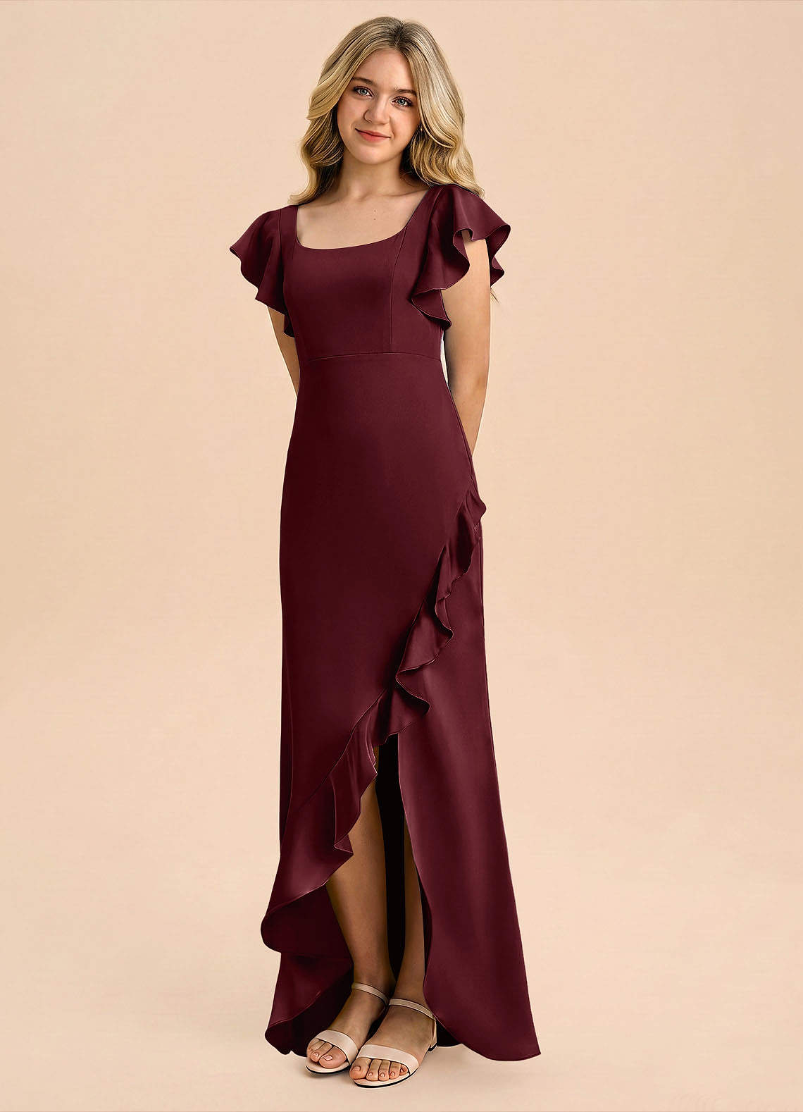 cabernet junior bridesmaid dresses Azazie Demi Dress in this dress features a