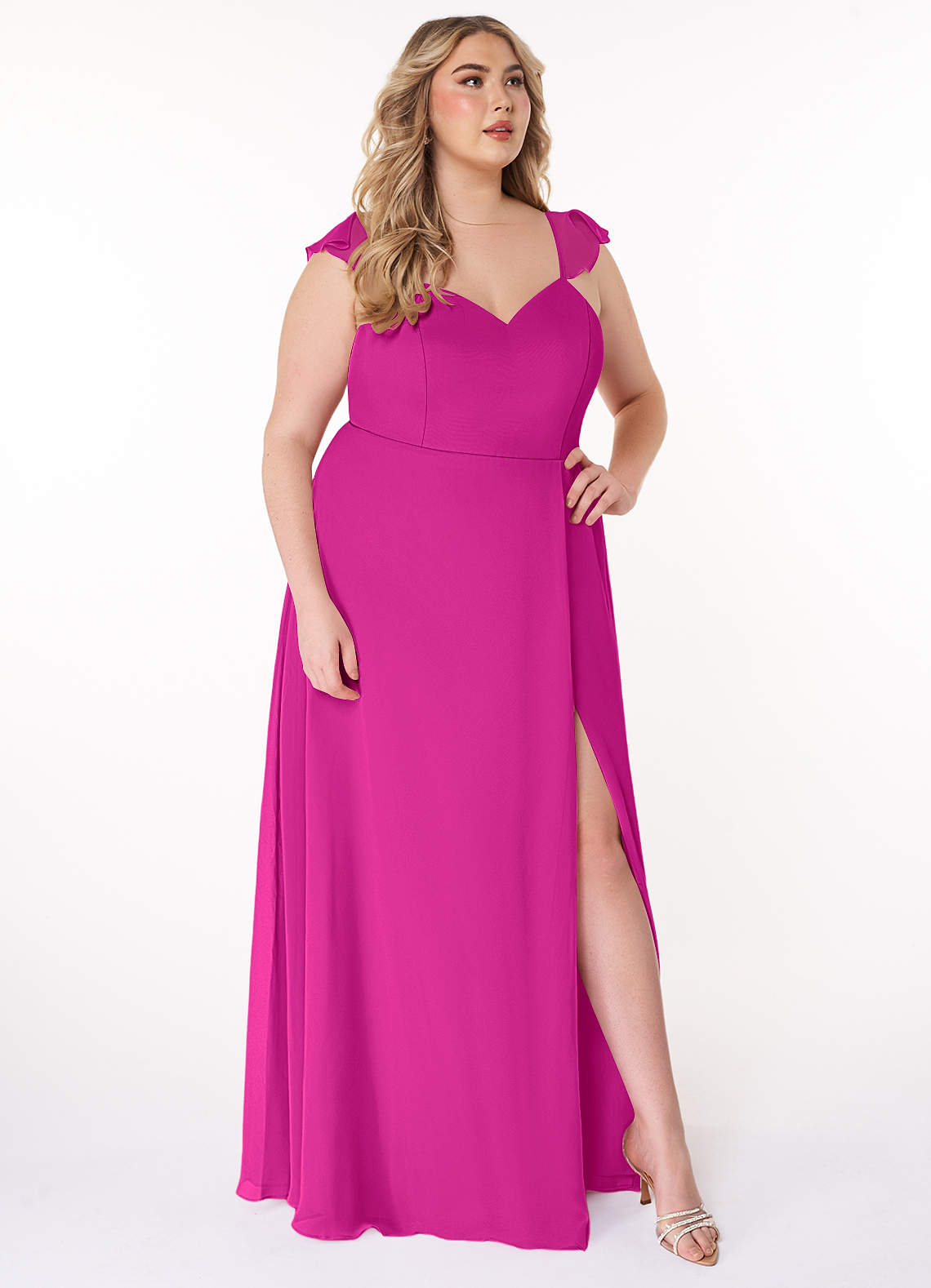 green emerald velvet dress Primavera Couture 14045 Plus Size 18 Fuchsia Sequin Prom Dress Backless Corset Scoop Neck Gown main image 1