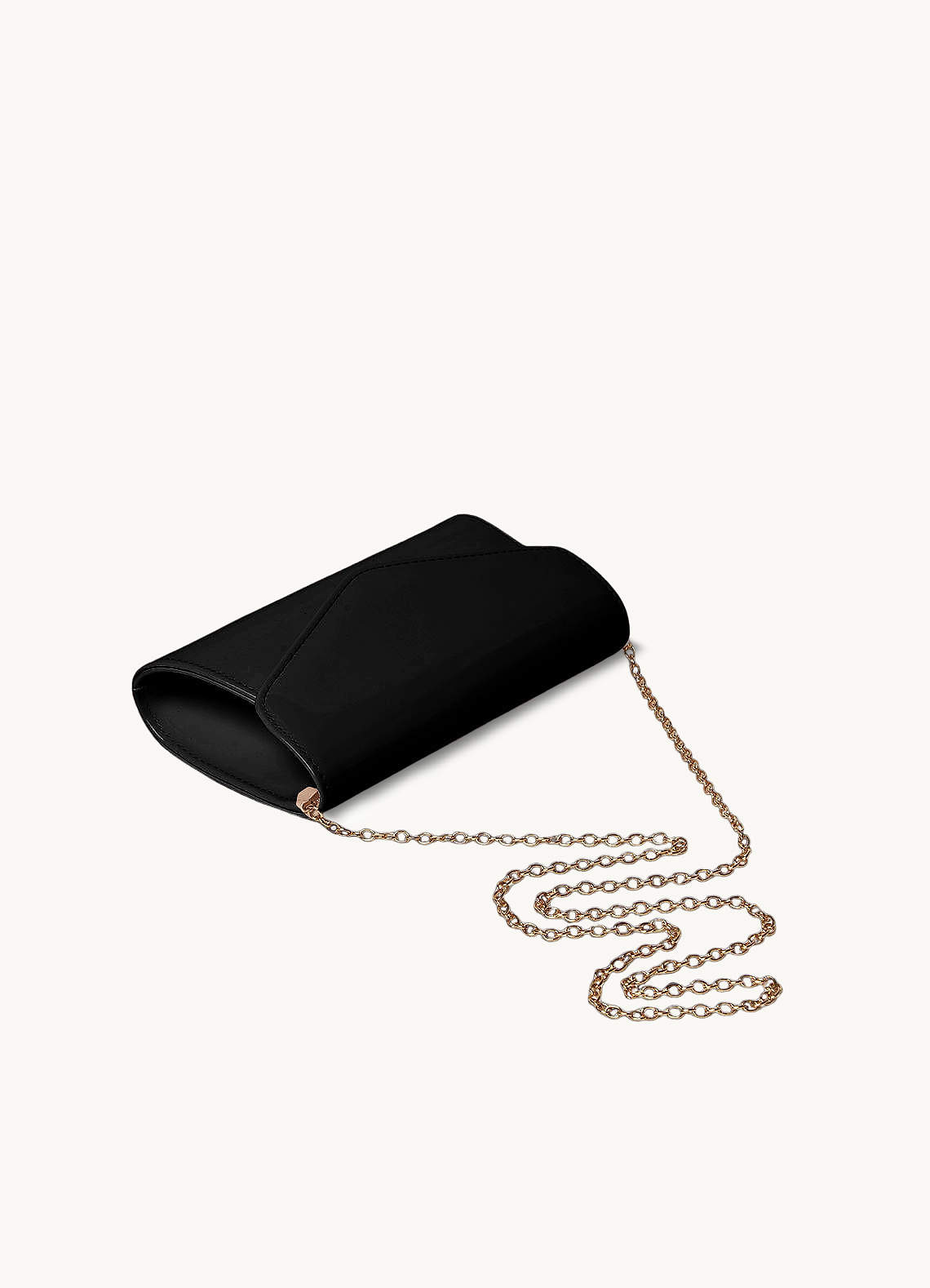 front Brief Patent Leather Envelope Bag