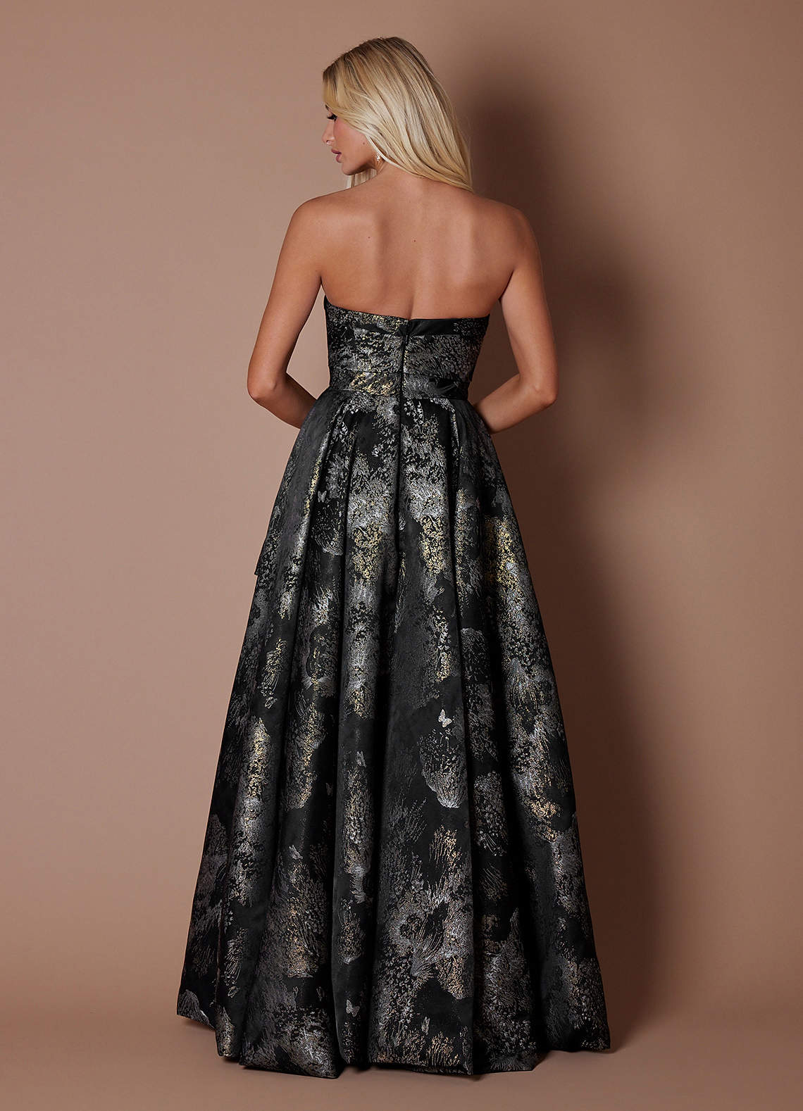 Azazie Kylie Gilded Black Maxi Dress Azazie Kylie Gilded Black Maxi Dress