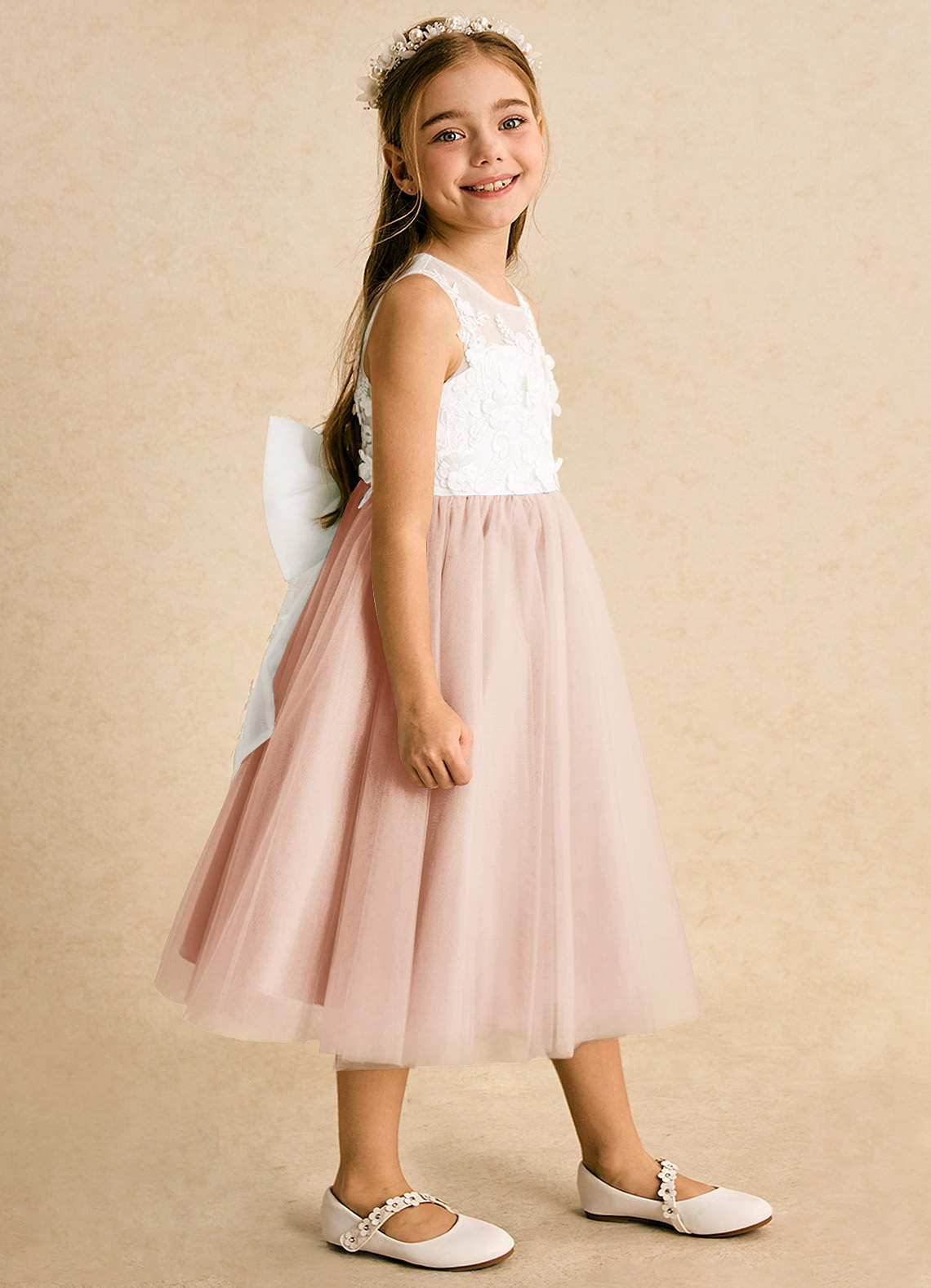 green lace party dress Green Lace Flower Girl Dress Wedding Party Dress main image 0