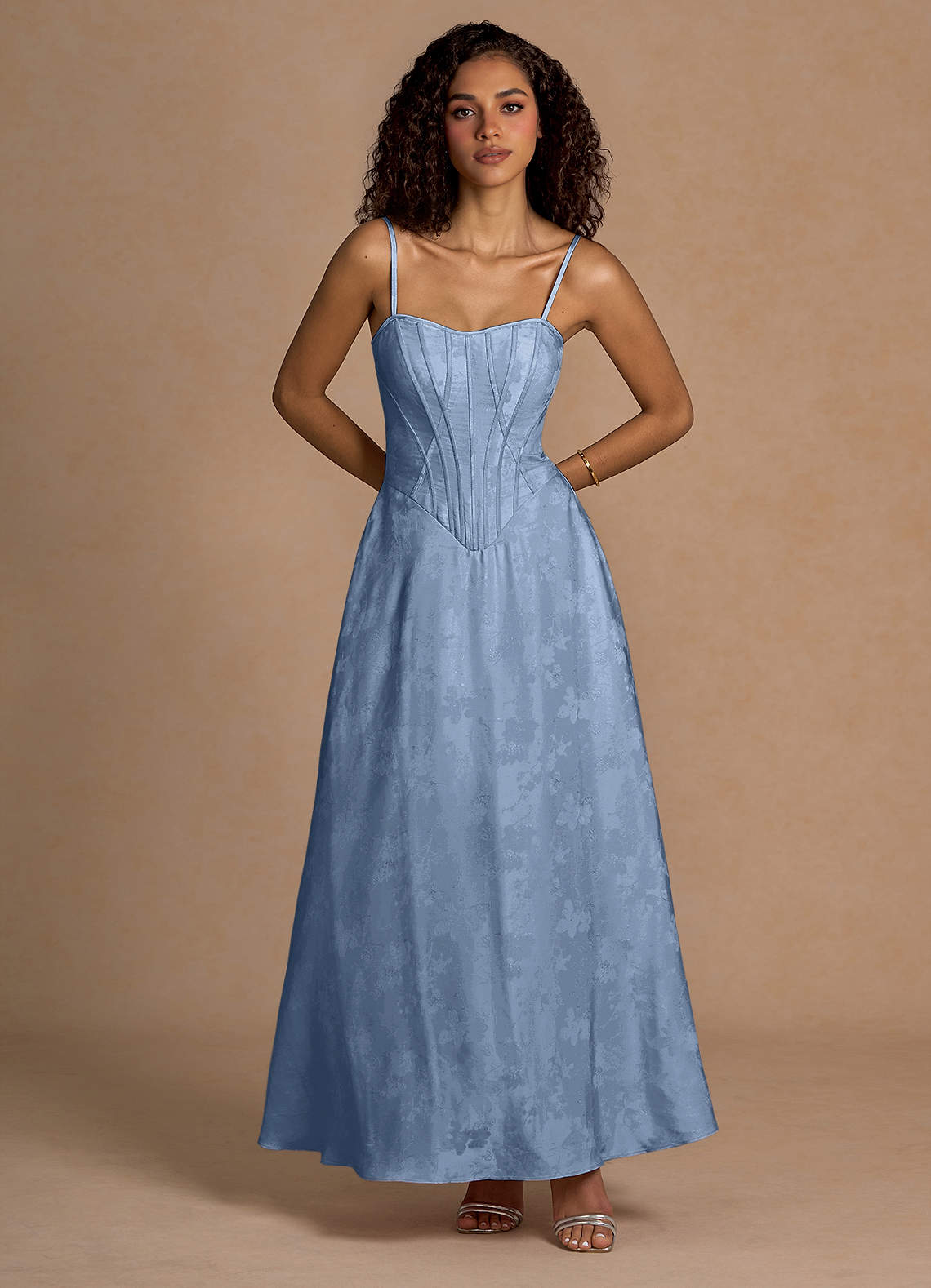 Clementine Powder Blue Maxi Dress image1