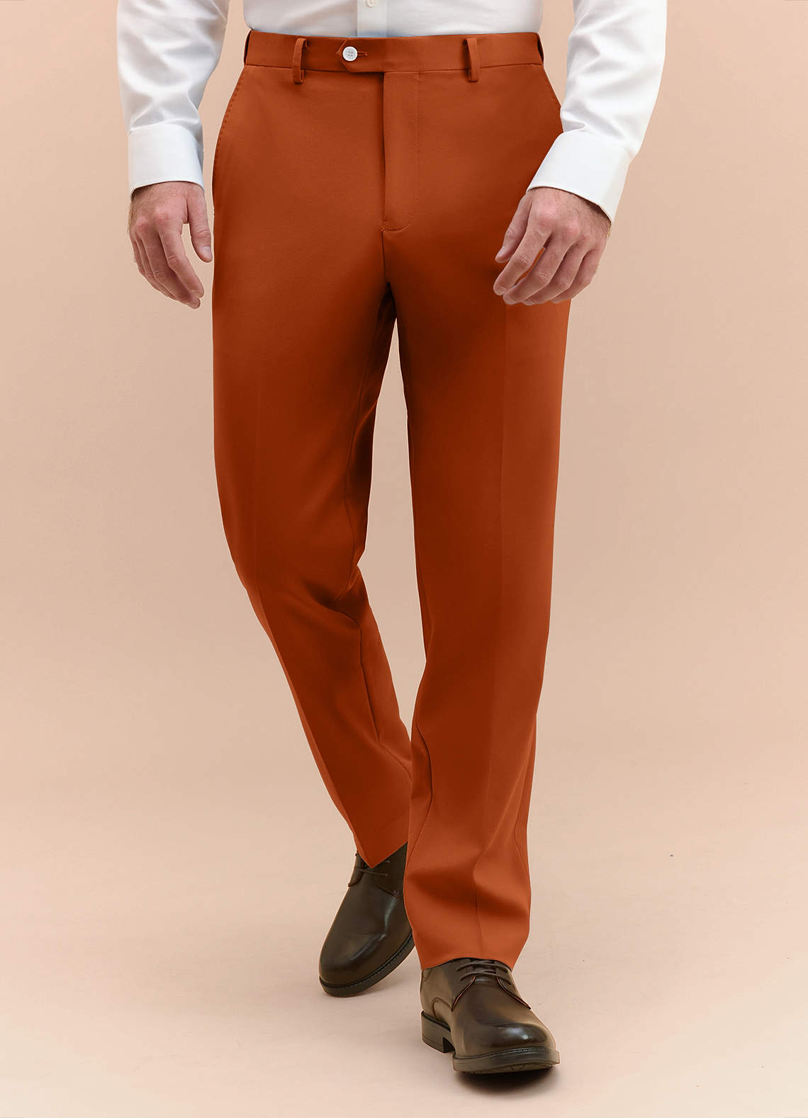 front James Bränd Apelsin Dressbyxor