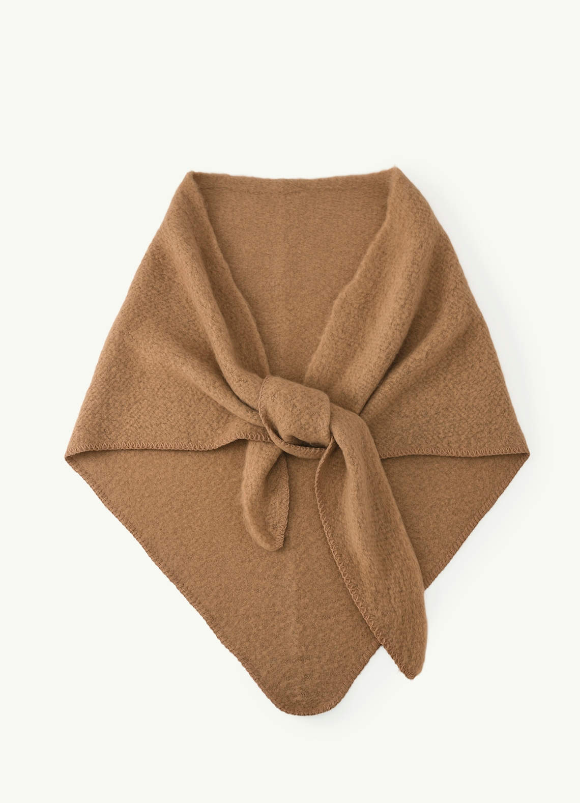front Brushed Knit Tie Wrap