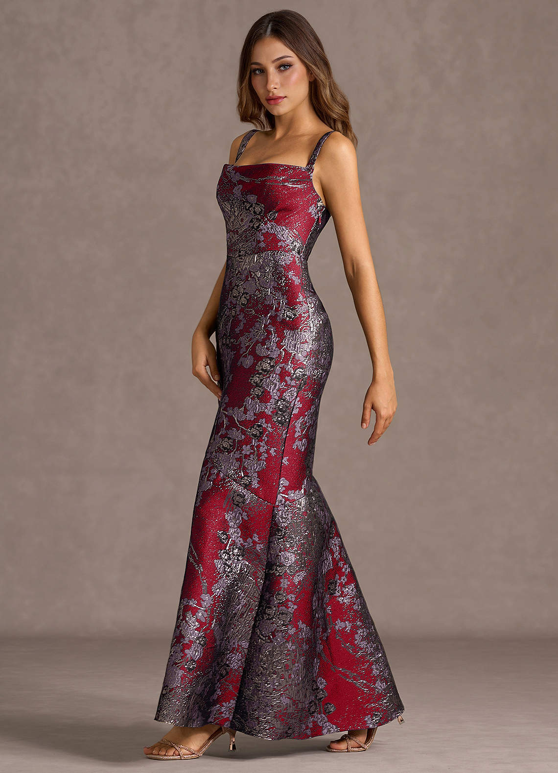 Trinity Merlot Maxi Dress | Azazie