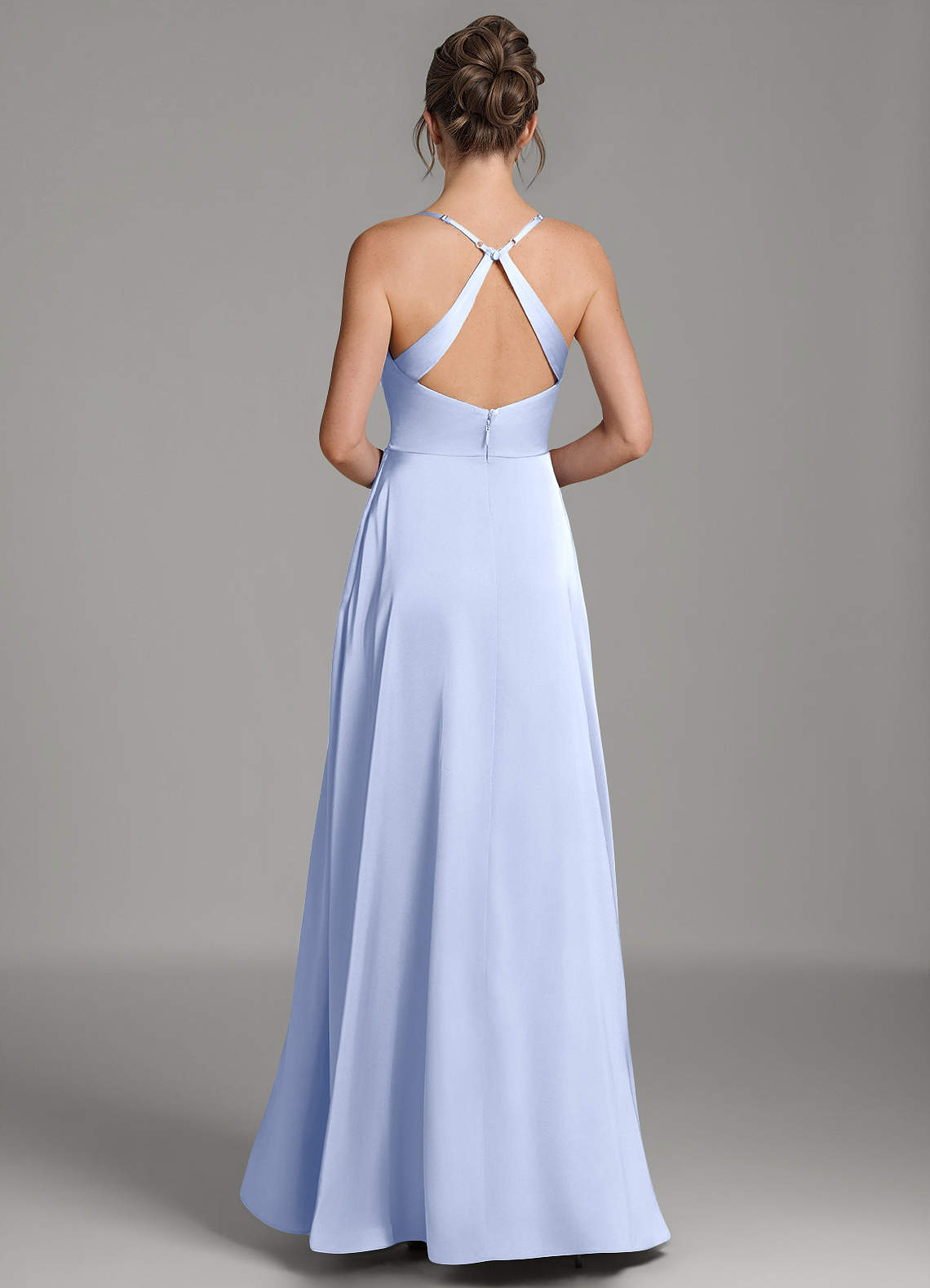 ivory gold cocktail dress With Trail XL / Ivory Color:Lavender-Purple Vireya Diane High Neck Black Key Features