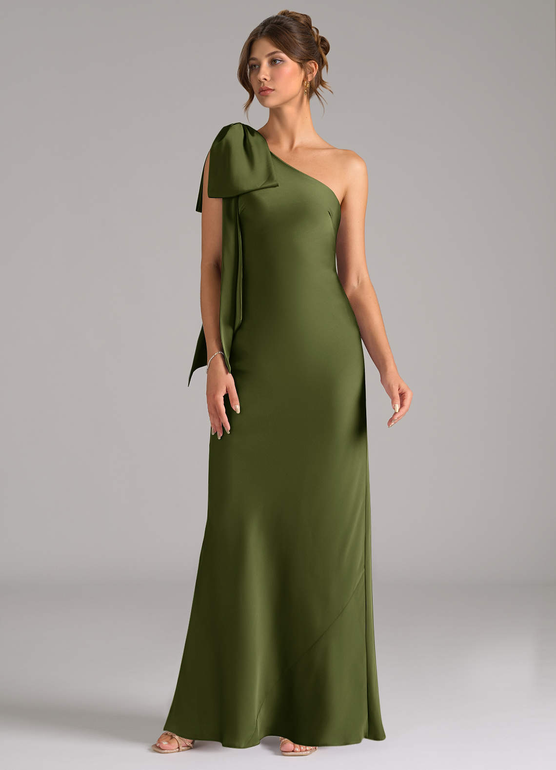 azazie olive green bridesmaid dresses Azazie Flori