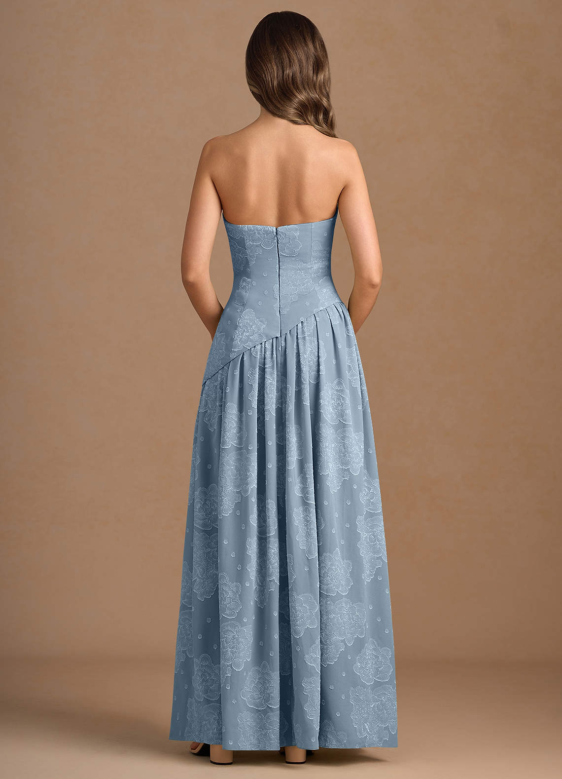 knee length dresses for ladies The Evette Baby Pink Midi Dress - All Dresses main image 1