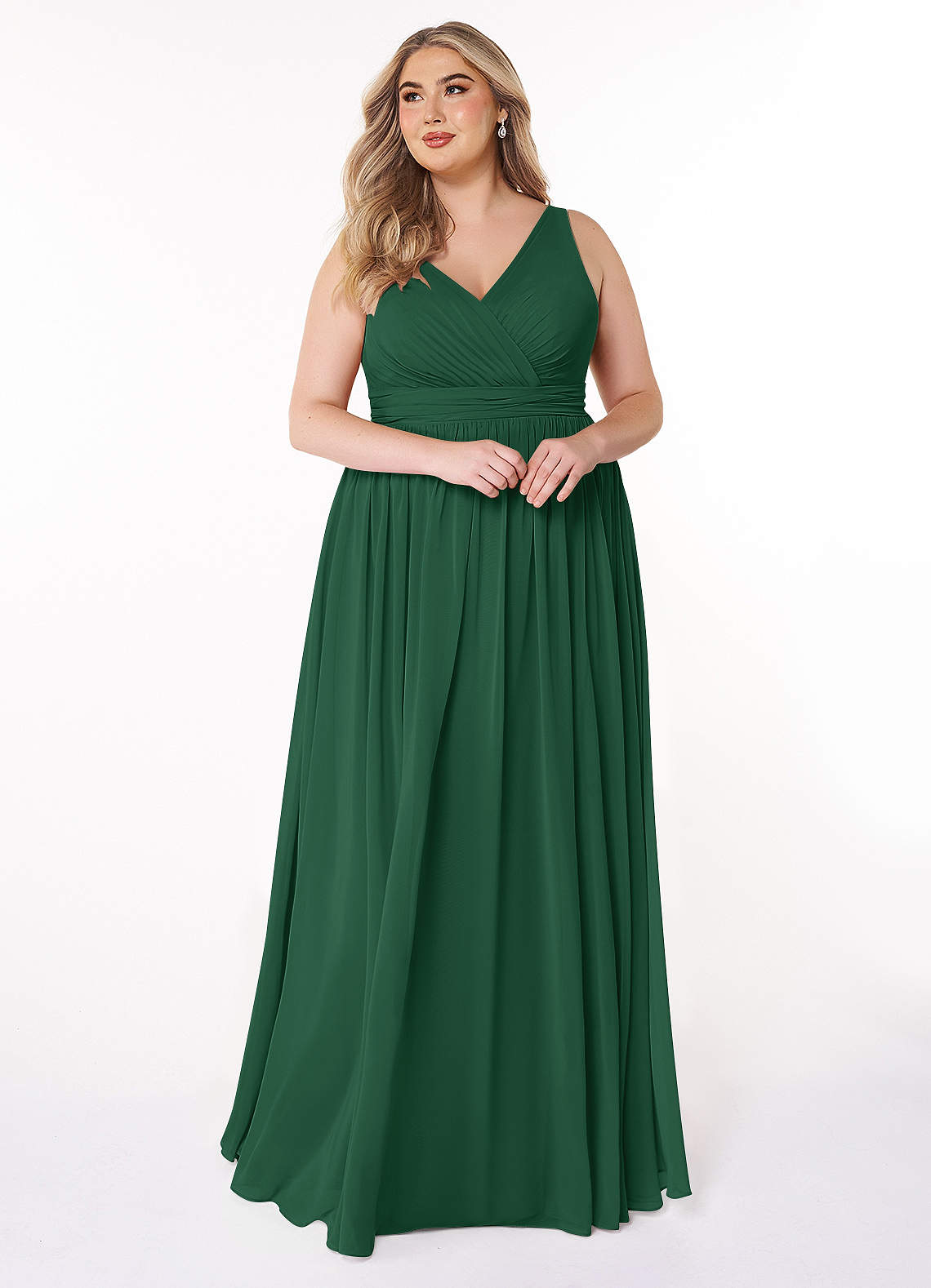 Azazie Kora Dark Green Bridesmaid Dresses | Azazie