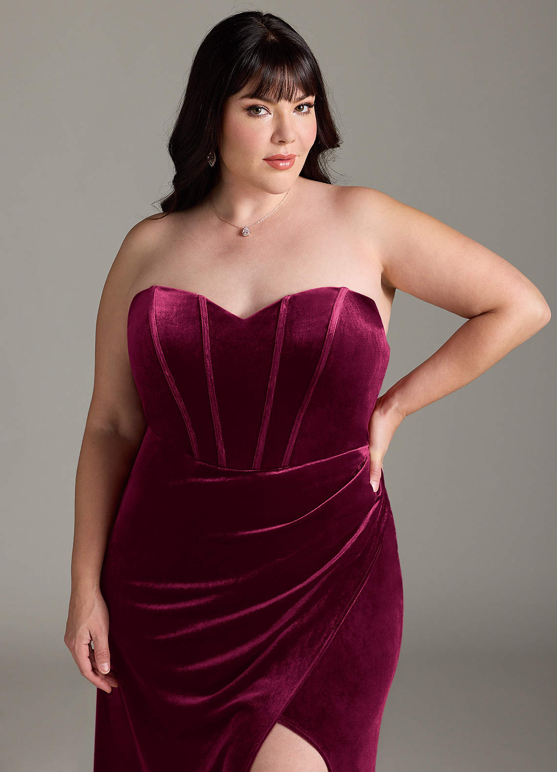 Azazie Jas Cabernet Bridesmaid Dresses | Azazie