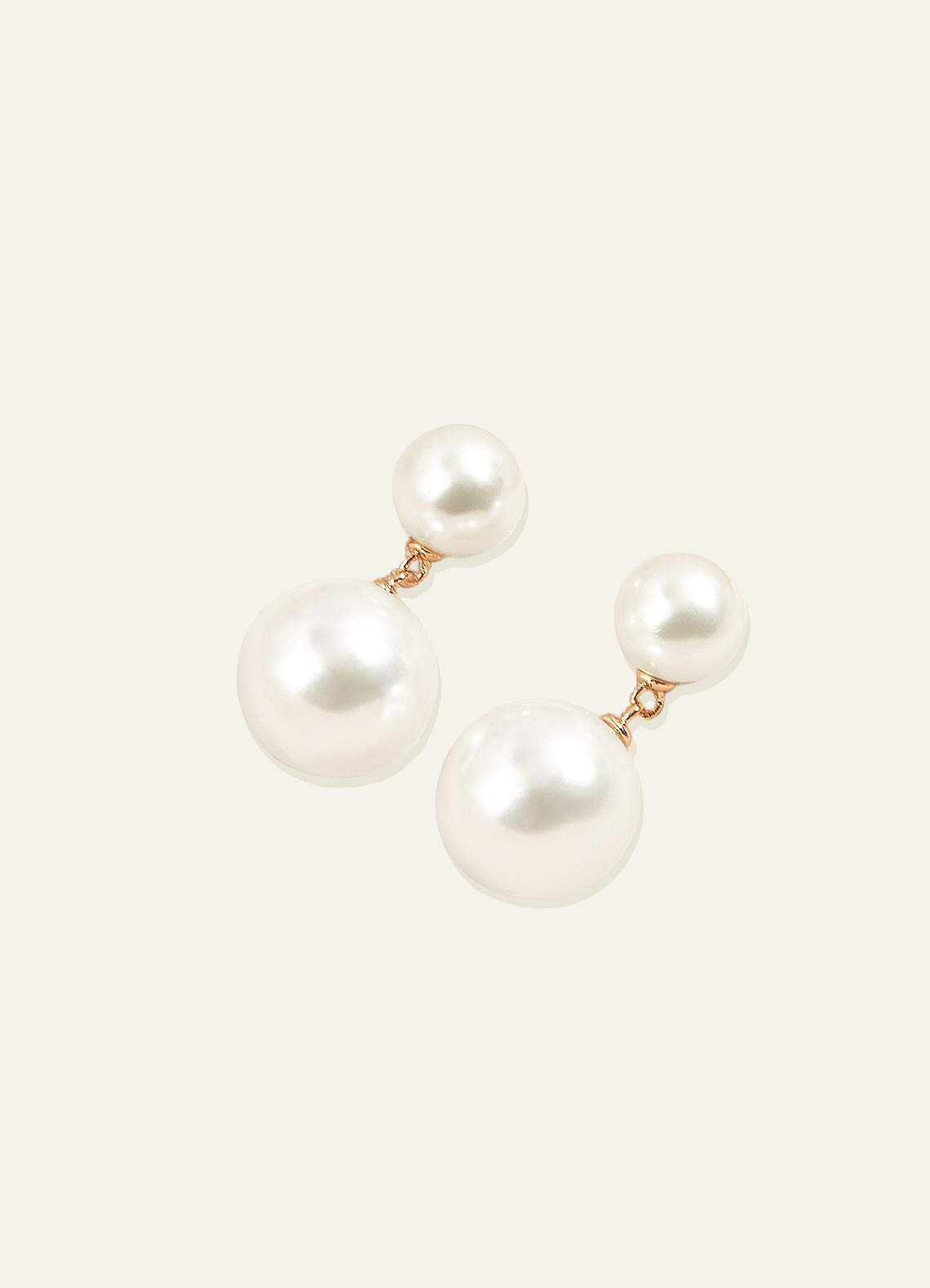 front Pearl Fringe Earrings