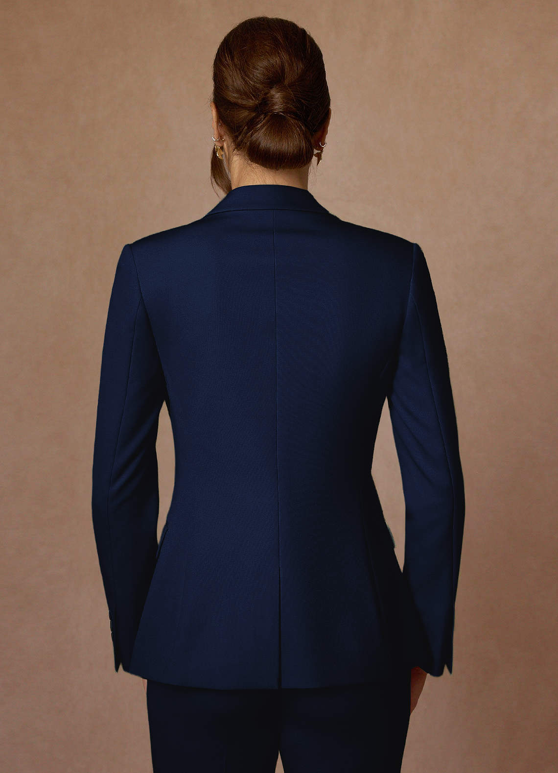 front Kennedy Blau Performance-Blazer mit raffiniertem Webmuster