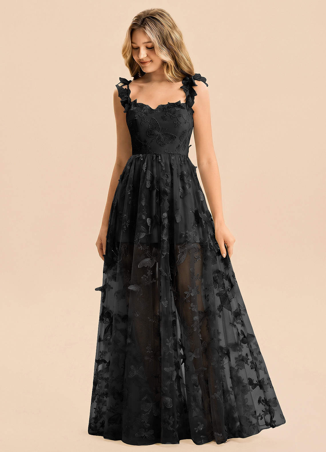 front Azazie Ava Junior Formal Dress