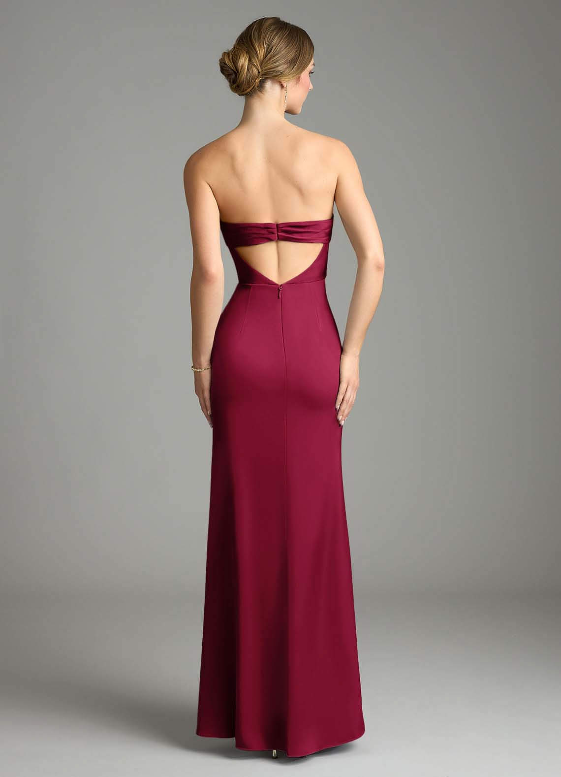 Burgundy Mermaid Dress Burgundy Satin Bridesmaid Dresses Mermaid Bridesmaid  Dresses Maroon Mermaid Gown One Shoulder Satin