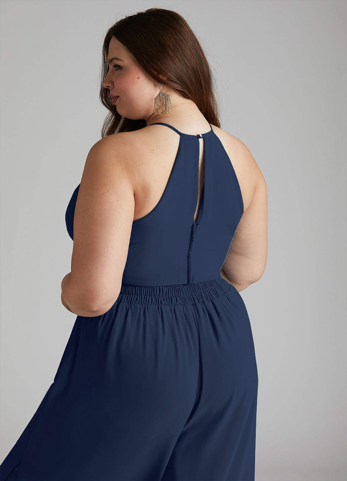 Azazie Kenzi Jumpsuit Dark Navy Bridesmaid Dresses | Azazie