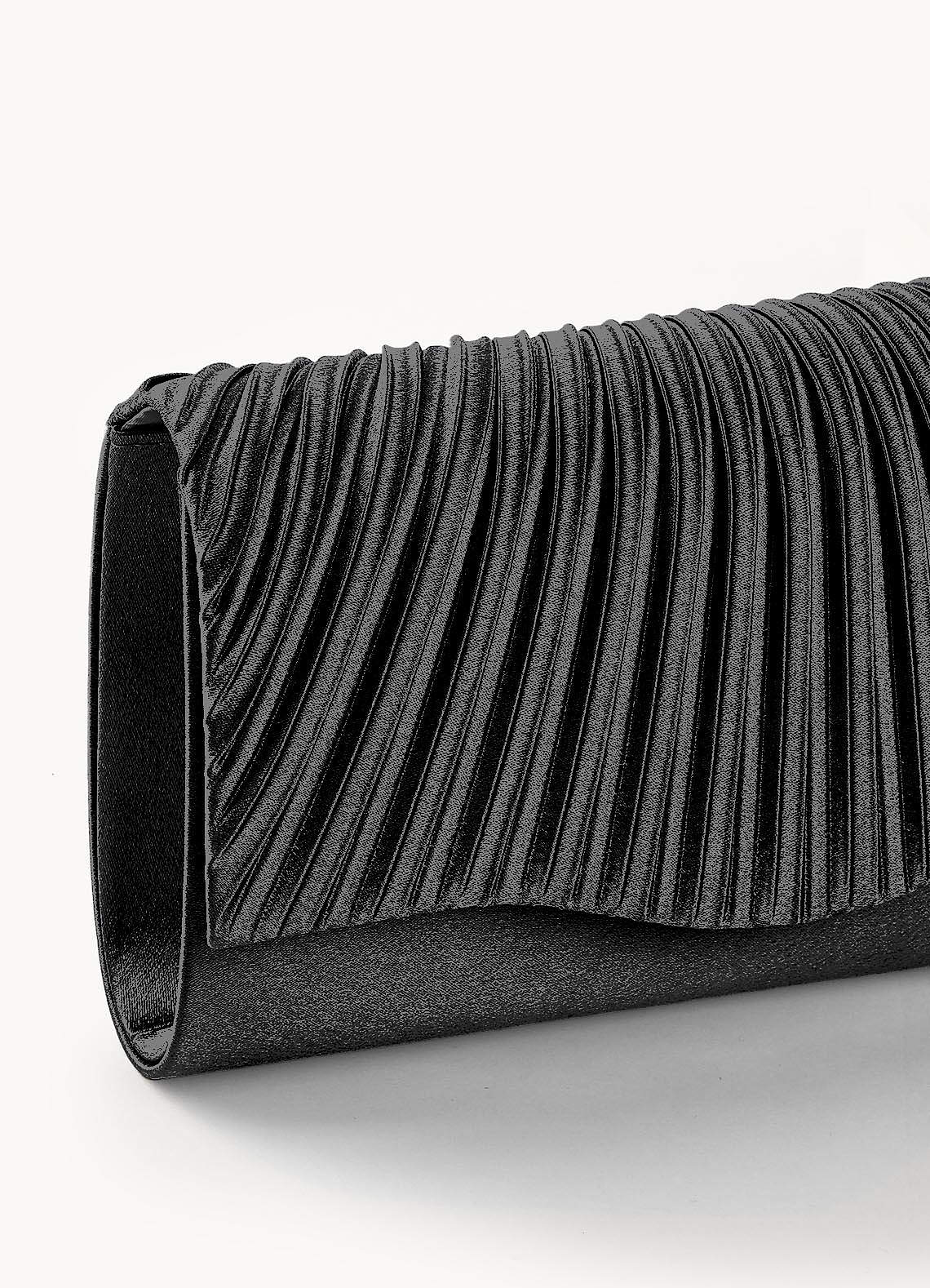 front Matching Color Metallic Satin Sandals Envelope Clutch Set