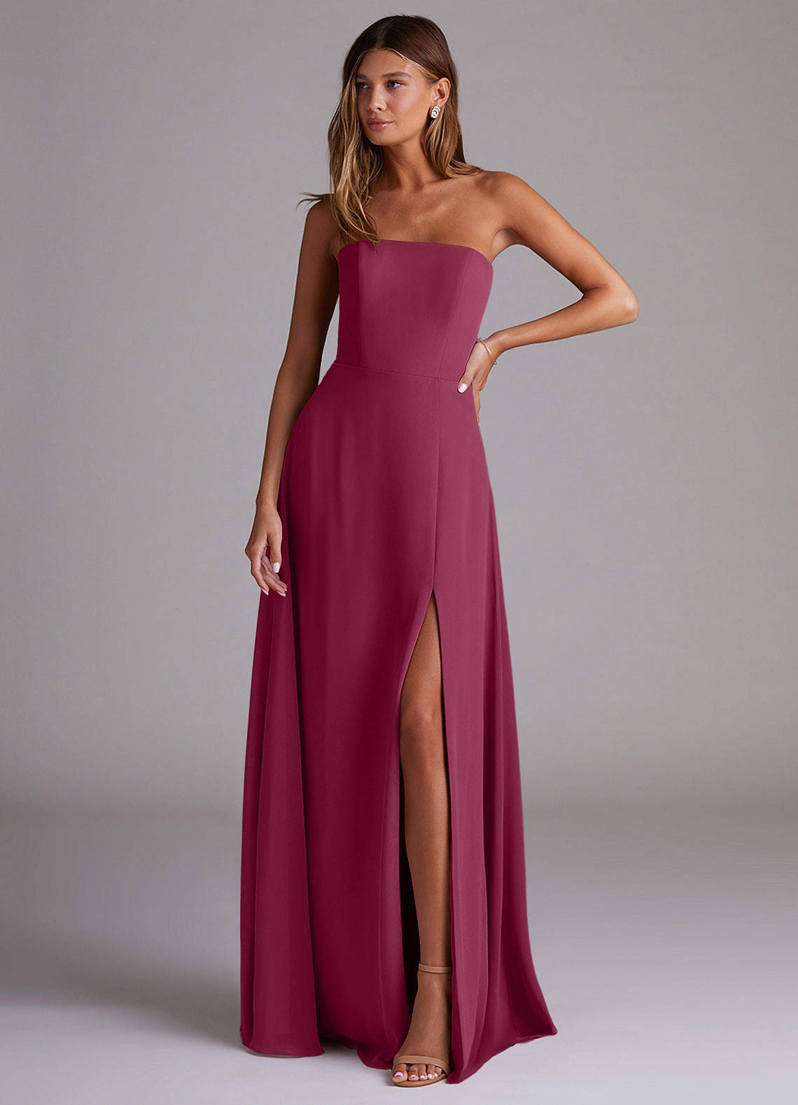 Azazie Wren Mulberry Chiffon Bridesmaid Dresses | Azazie Azazie Wren Mulberry Chiffon Bridesmaid Dresses | Azazie