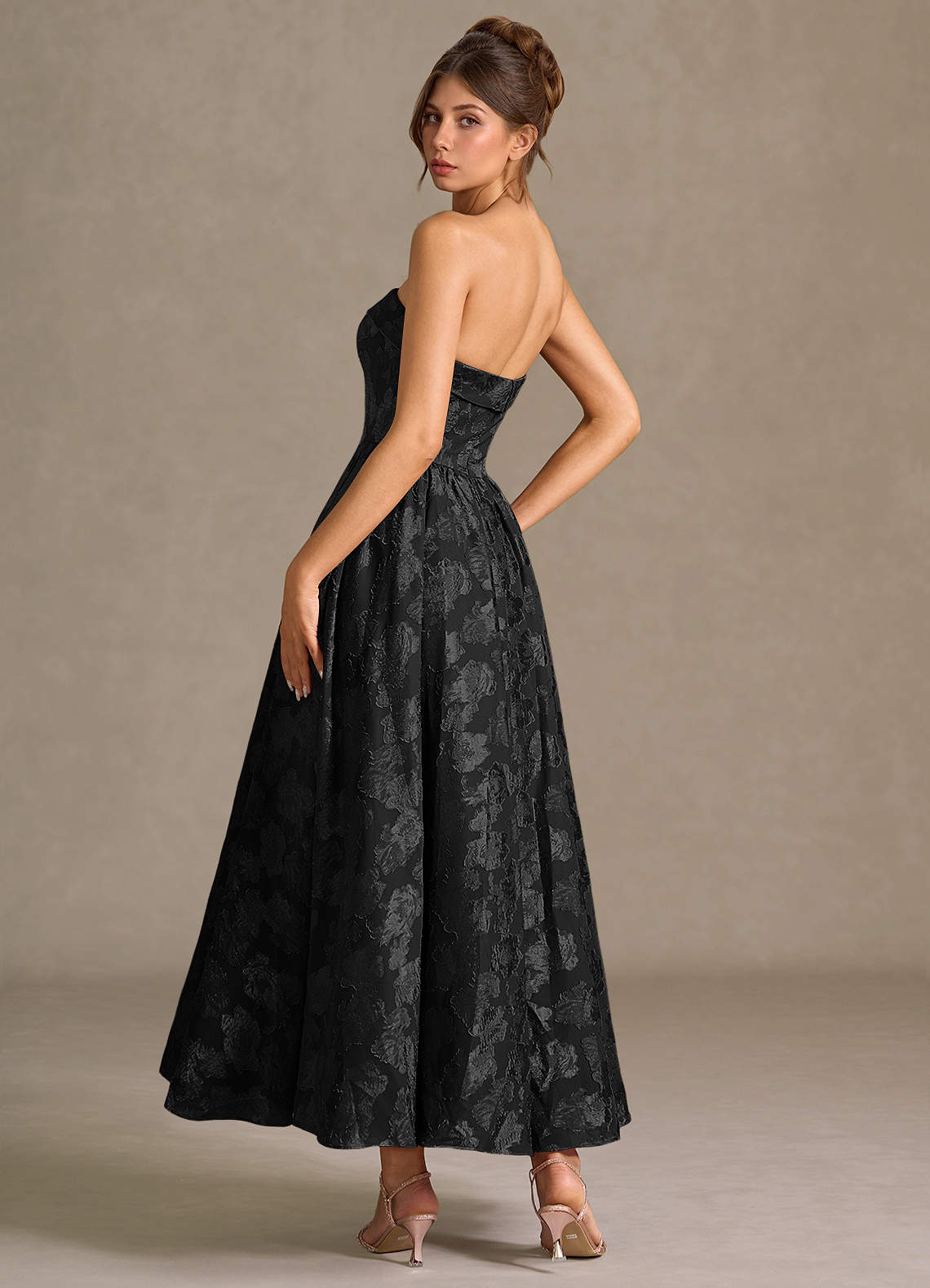 short lace halter wedding dress Lace Halter Dress - Tea Length Bridal main image 0
