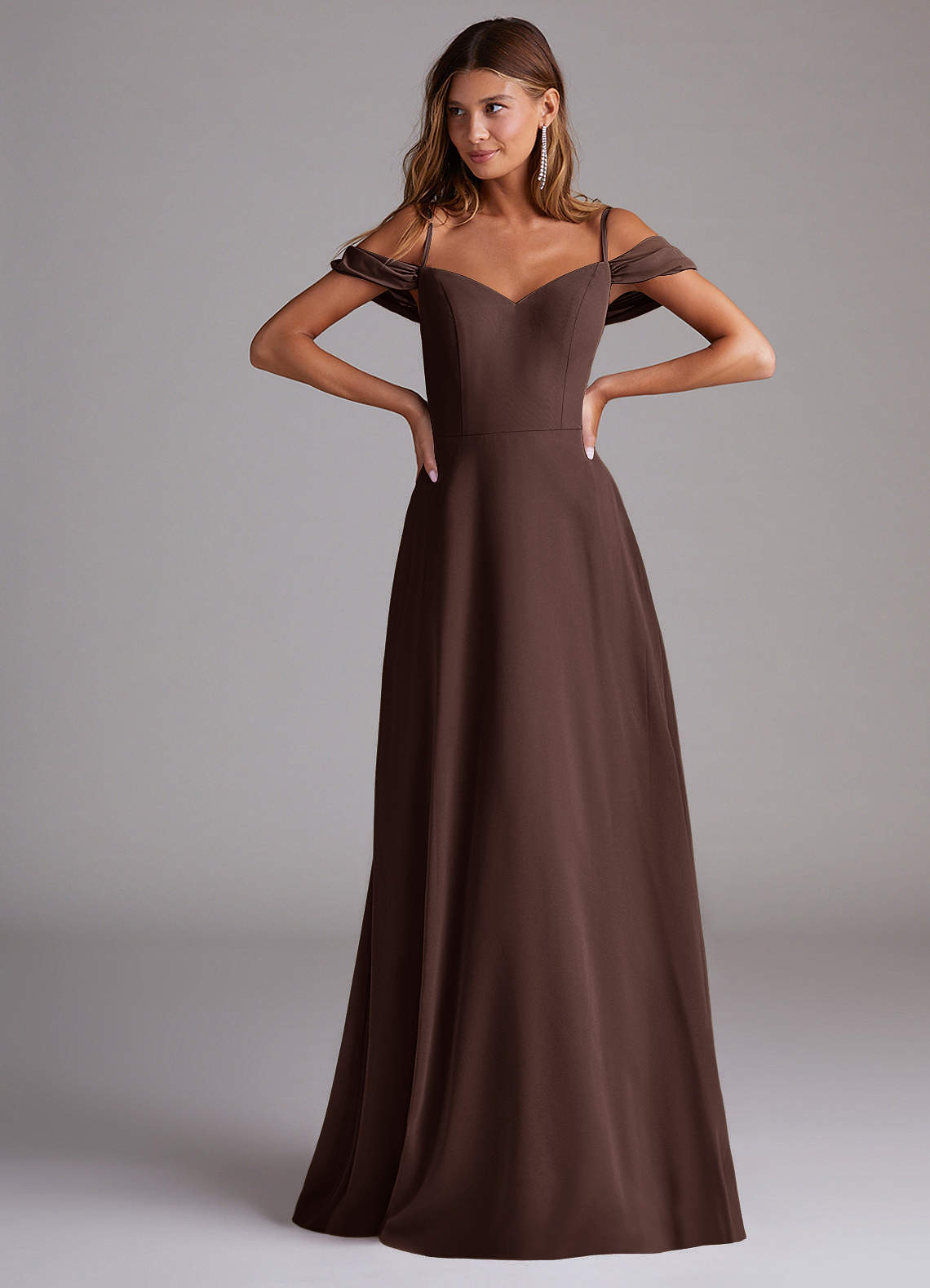 Azazie Marley Ganache Chiffon Bridesmaid Dresses | Azazie CA