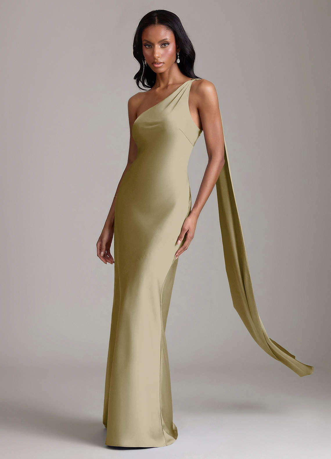 juniper green bridesmaid dresses Tina Holly Couture Designer BA227 Juniper Green Strapless Mermaid Form main image 1