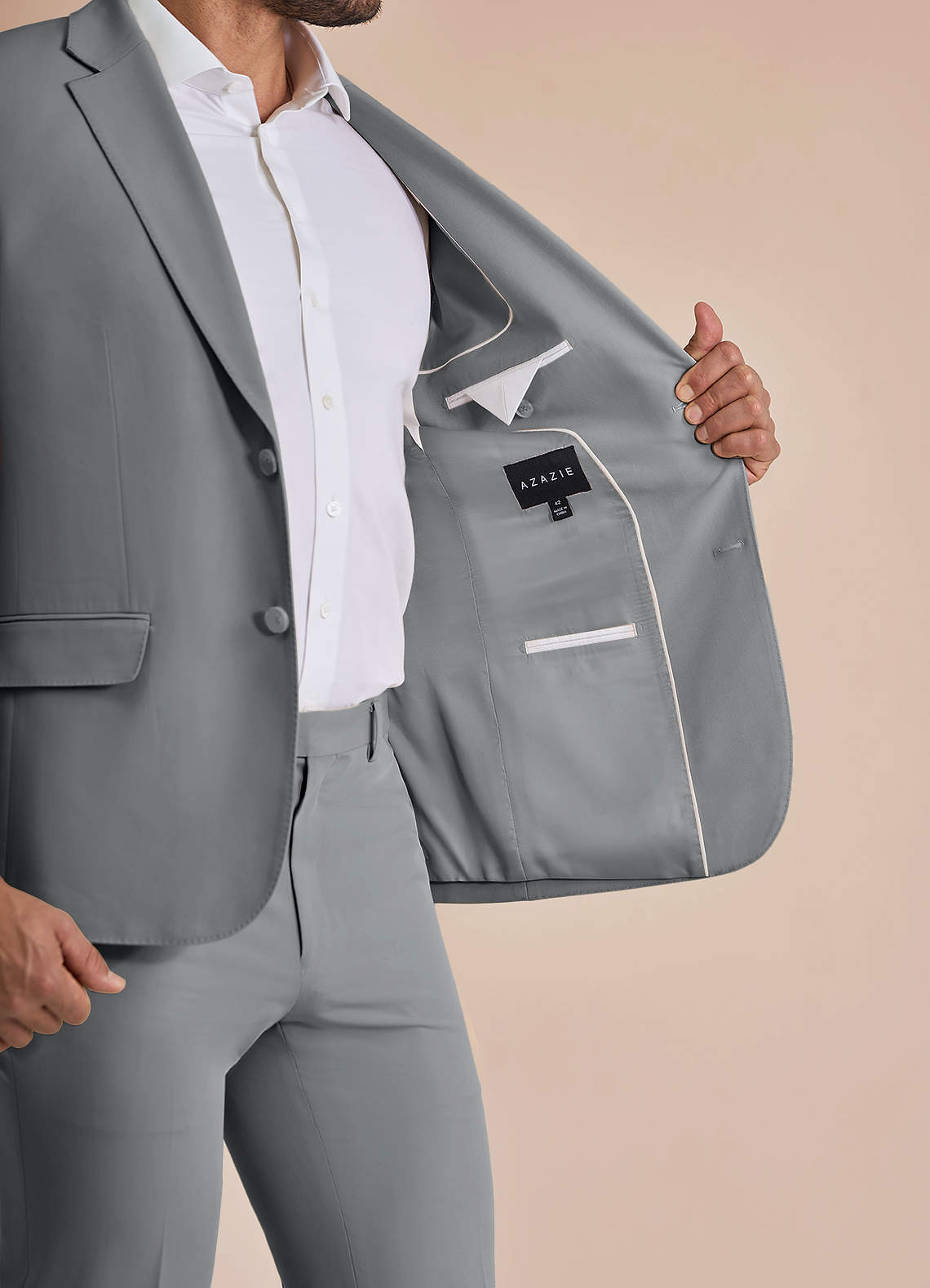 front William Grey Comfort Blend  Suit Jacket