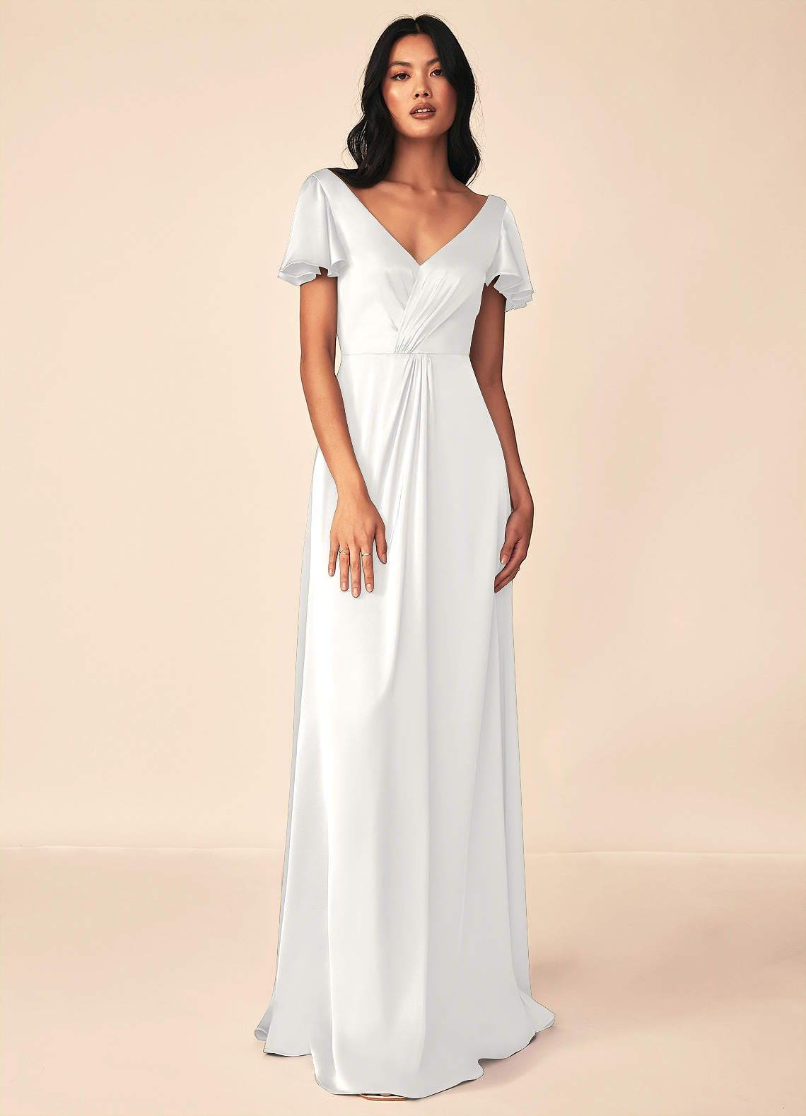 azazie pleated bridesmaid dress Azazie Tessie
