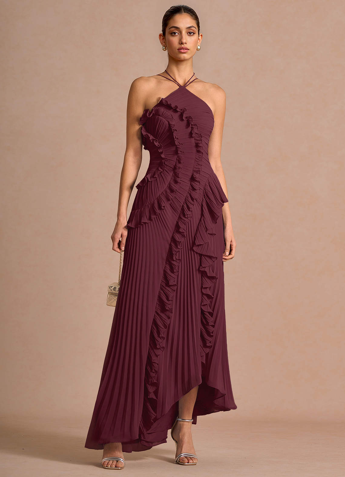 Hatsu Wine Maxi Dress image2