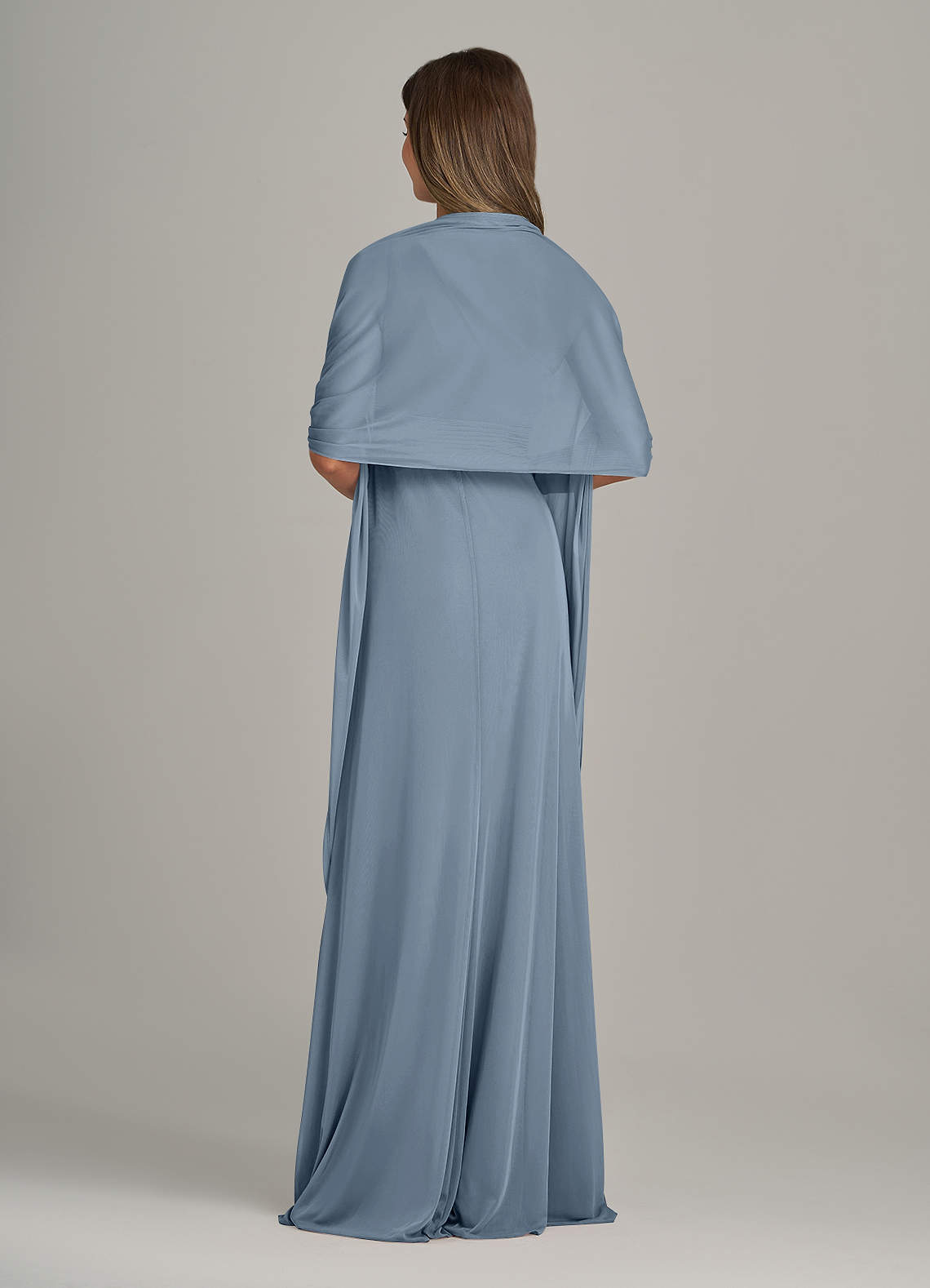 front Azazie Scialle In Rete In Colore Abbinato