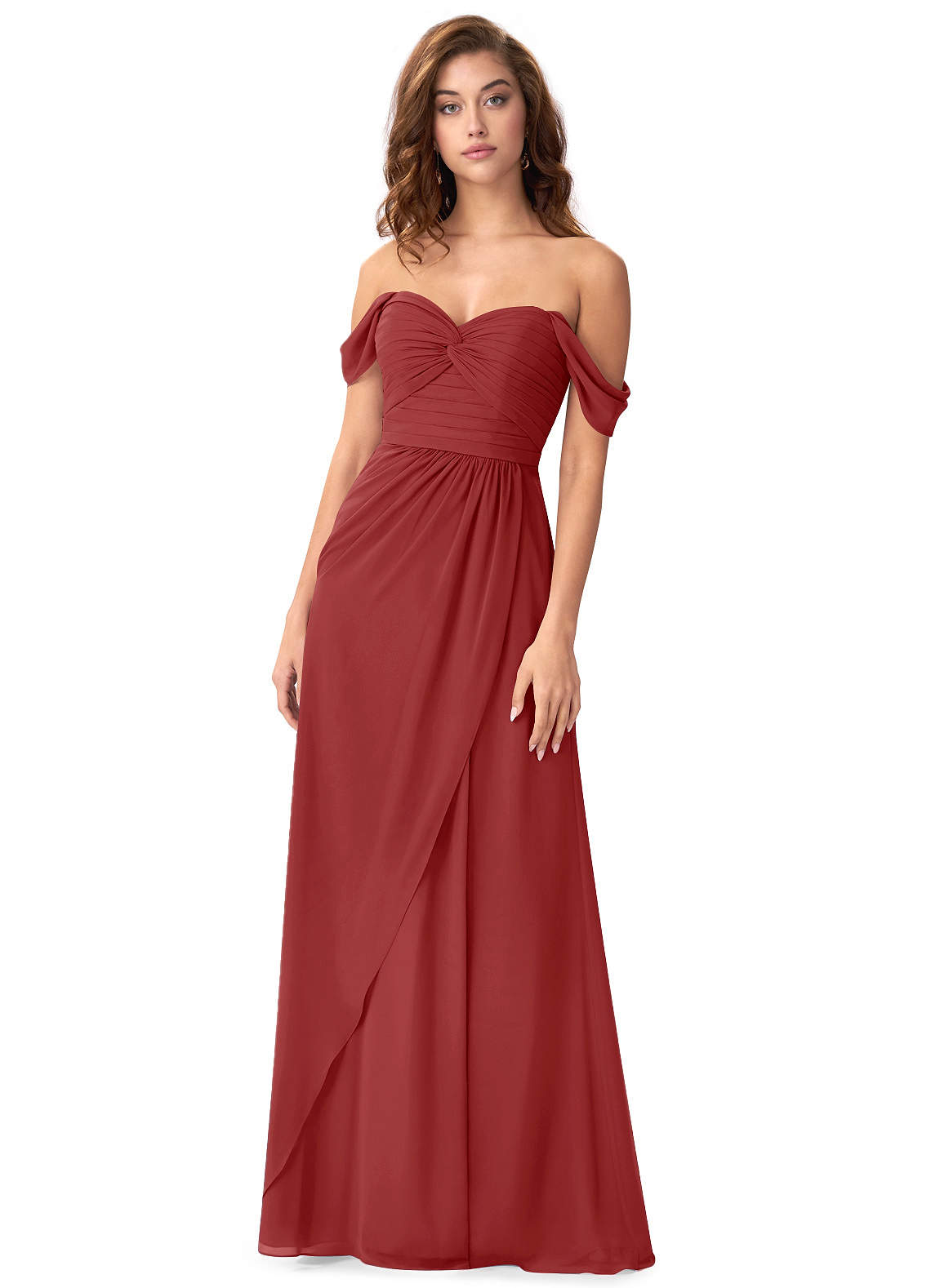 Rust Azazie Millie Bridesmaid Dresses | Azazie