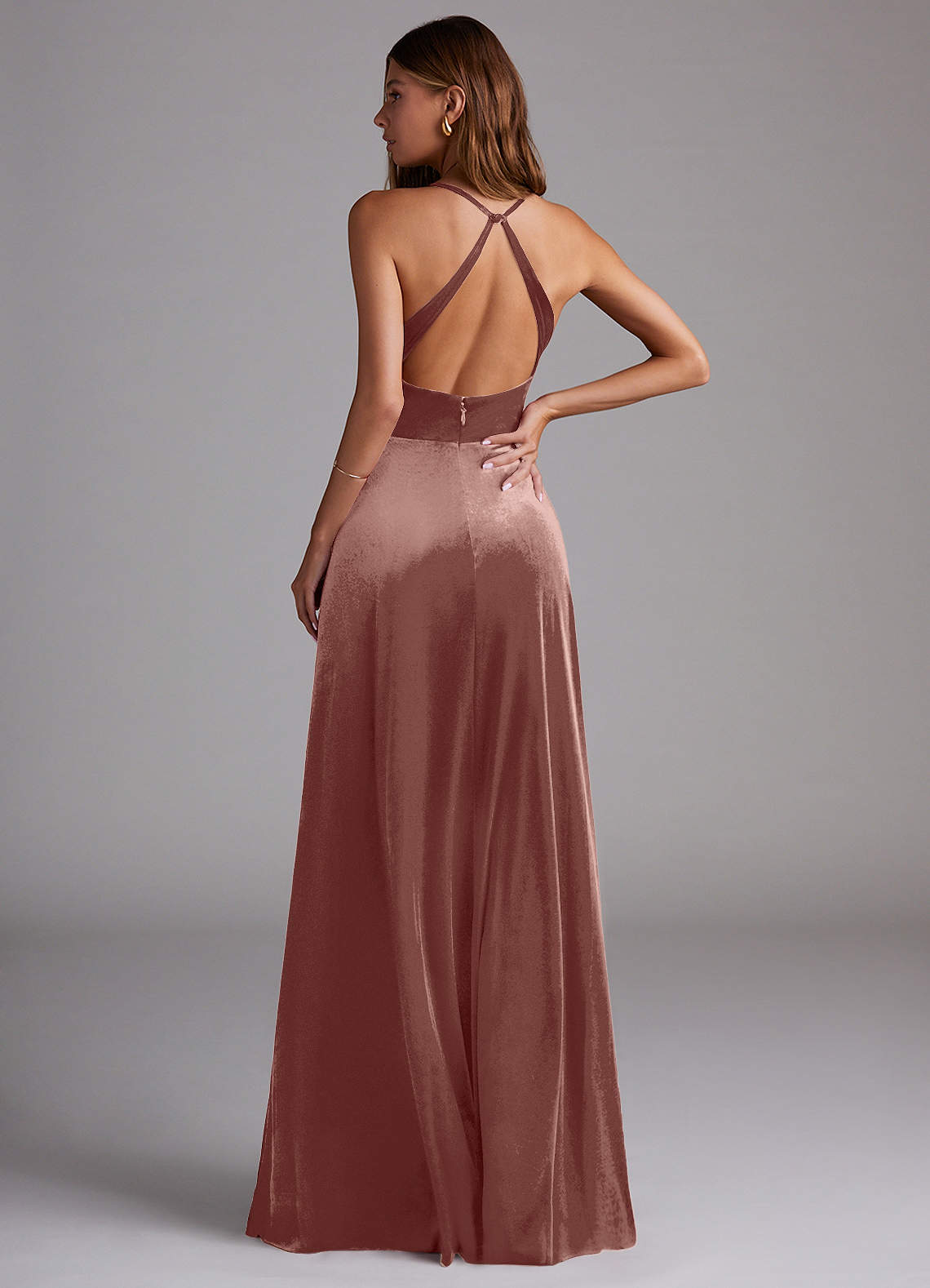 velvet bridesmaid dresses azazie Strapless Jester Red Cocktail Dress main image 1