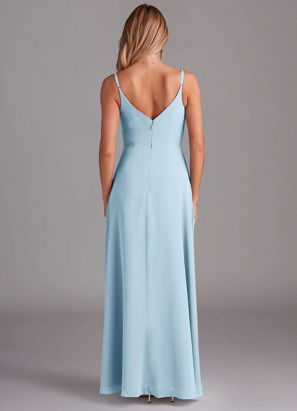 Azazie Daenerys Sky Blue Chiffon Bridesmaid Dresses | Azazie