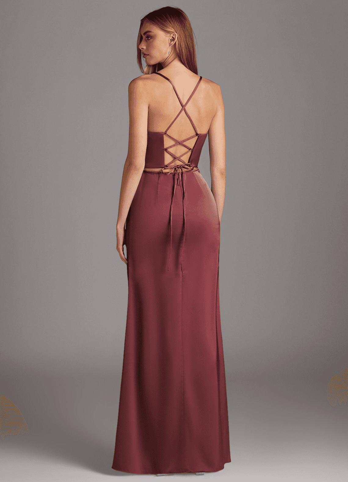 Azazie Sheath Sweetheart Floor-Length Stretch Satin Bridesmaid Dresses - Merlot Azazie Sheath Sweetheart Floor-Length Stretch Satin Bridesmaid Dresses - Merlot
