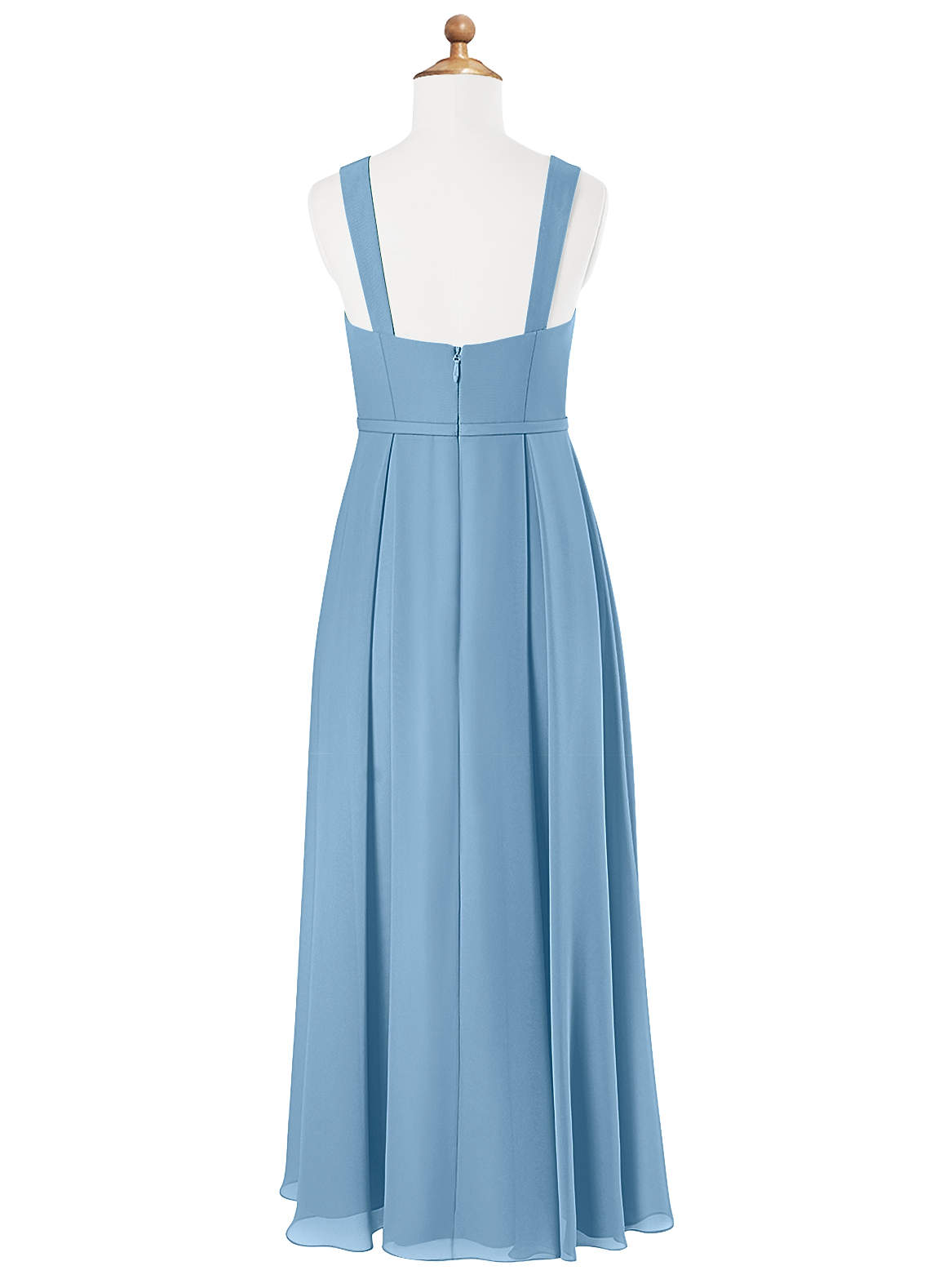 Azazie Simoan Junior Ready to Ship Bridesmaid Dress in Steel Blue | Azazie