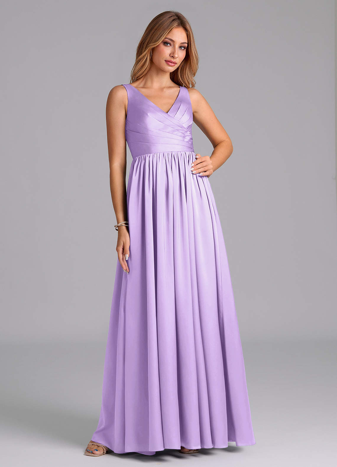 ・・Milkmaid・高さ１６cm×１０cm×6cm・ Azazie Keyla Ready to Ship Lilac Stretch Satin Bridesmaid Dresses