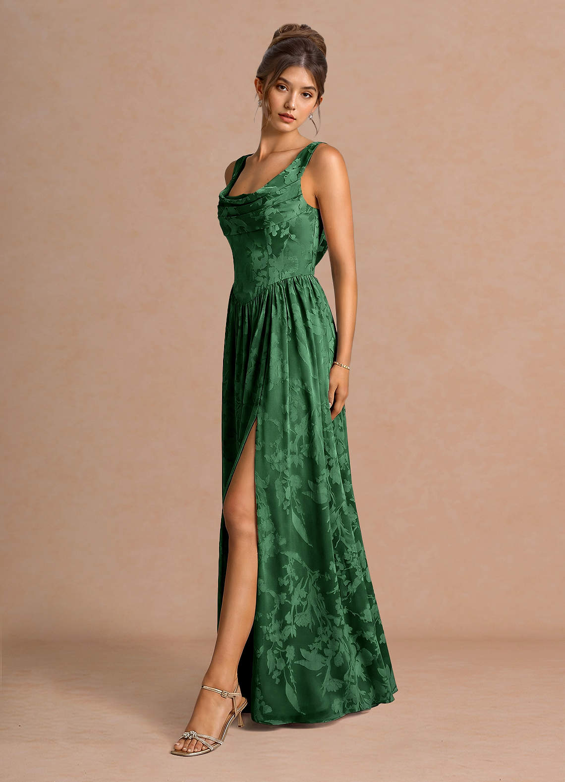Vivica Hunter Green Maxi Dress